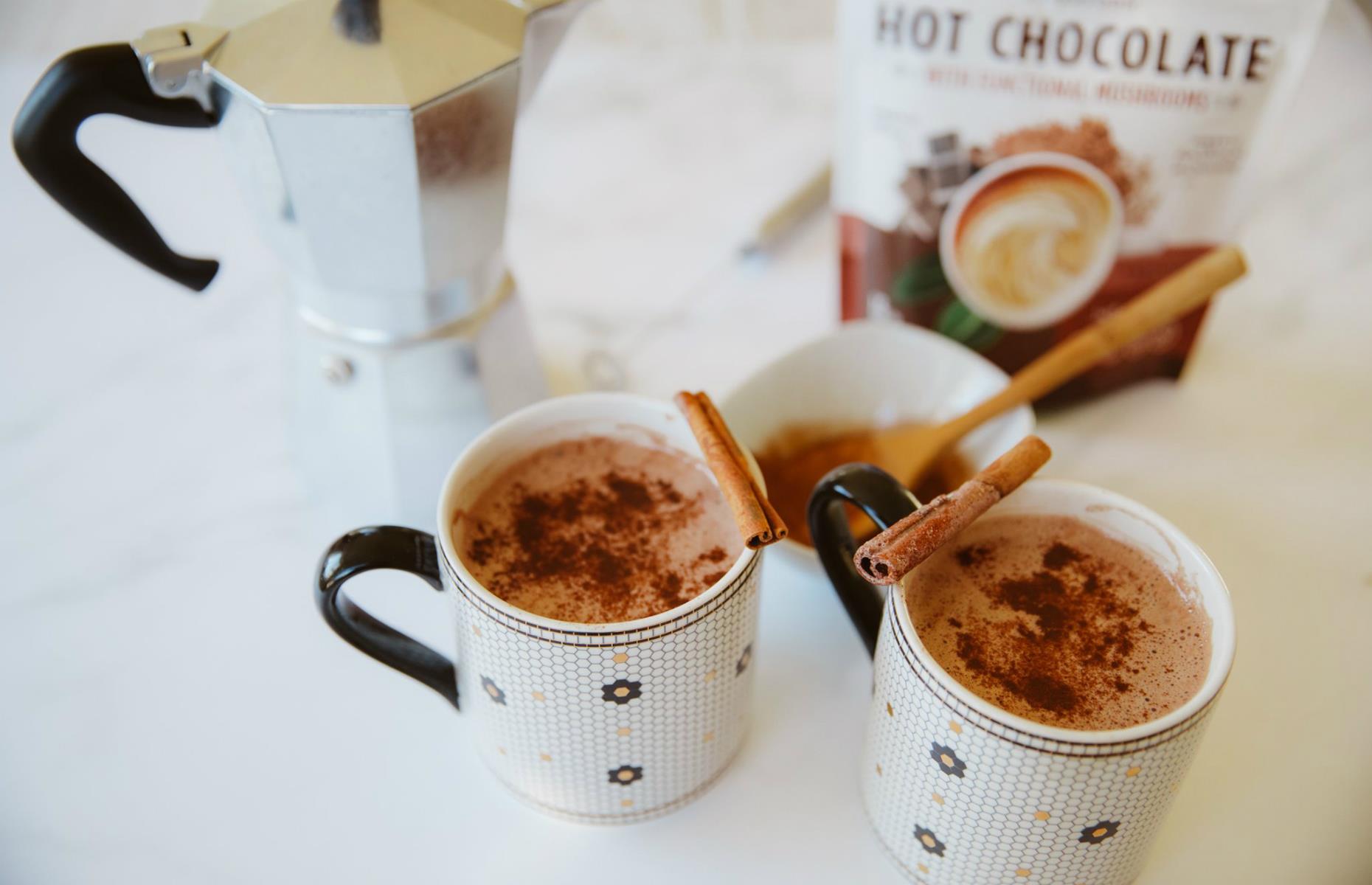 Mushroom hot chocolate