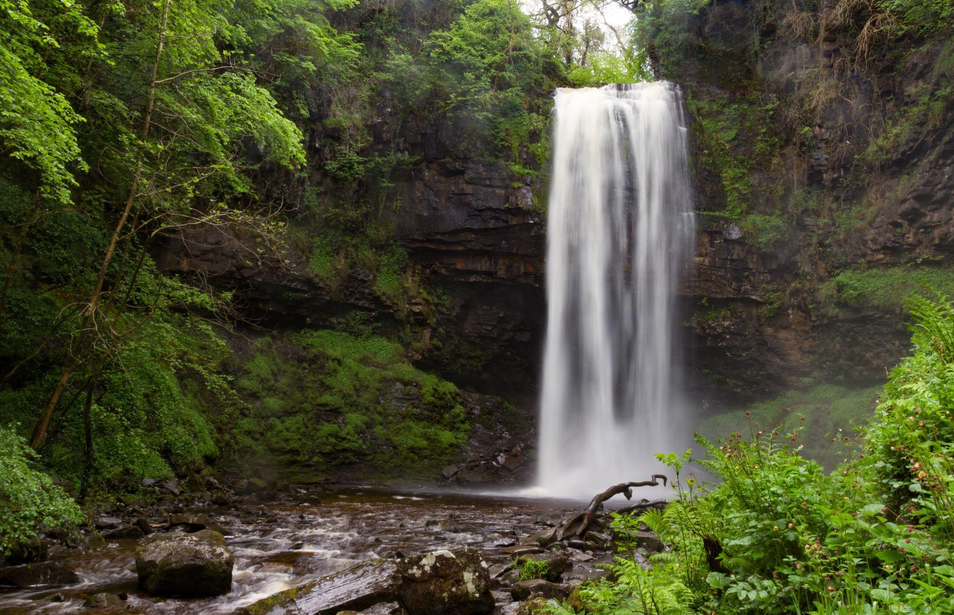 Henrhyd Falls, Powys, Wales