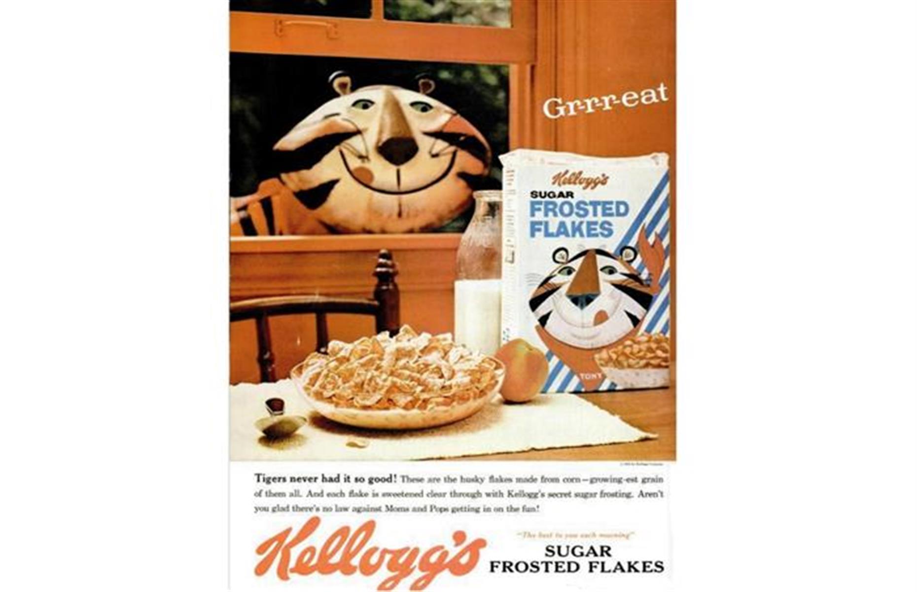 1950s: Kellogg’s Sugar Frosted Flakes