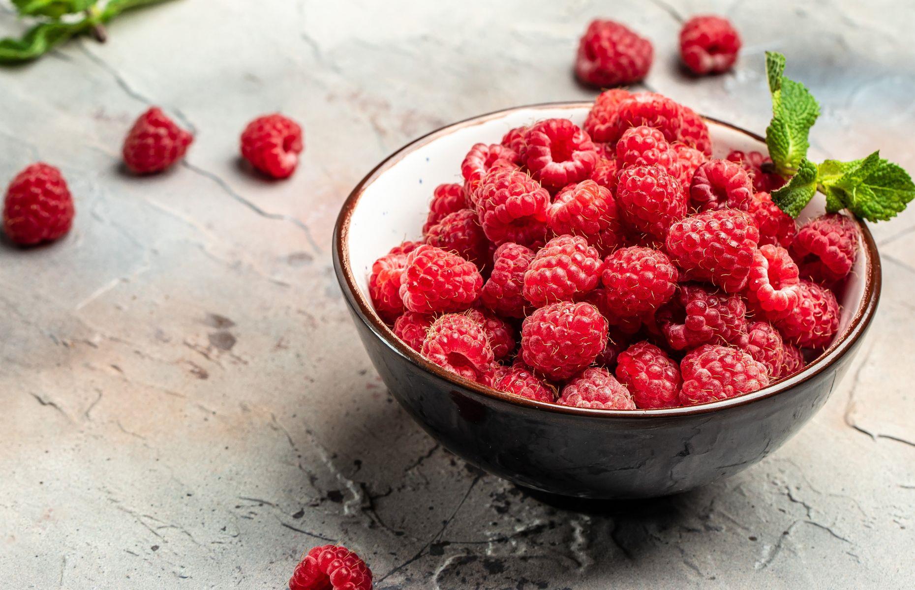 23. Raspberries 