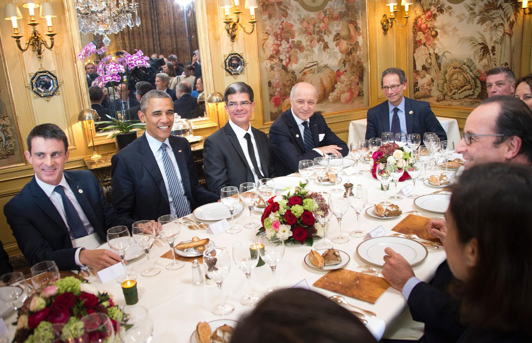 Barack Obama’s luxurious Parisian dinner 