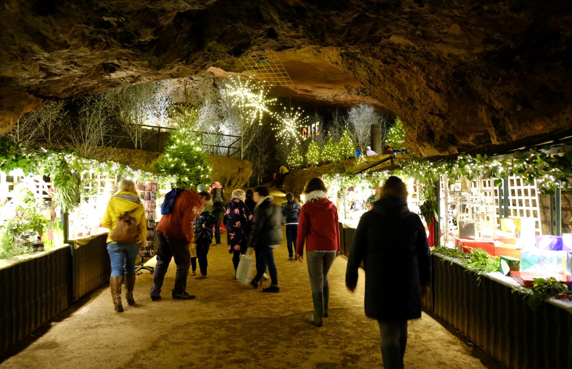 Christmas at Clearwell Caves, Gloucestershire