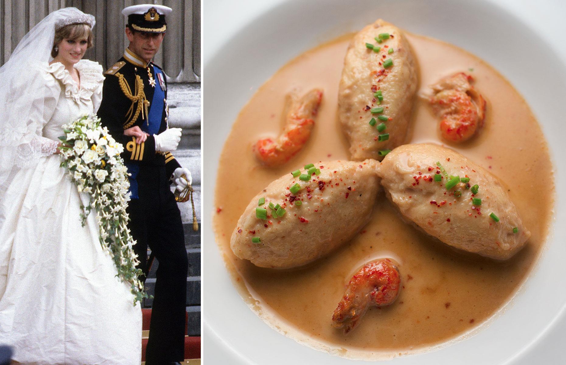 Prince Charles and Lady Diana's seafood starter