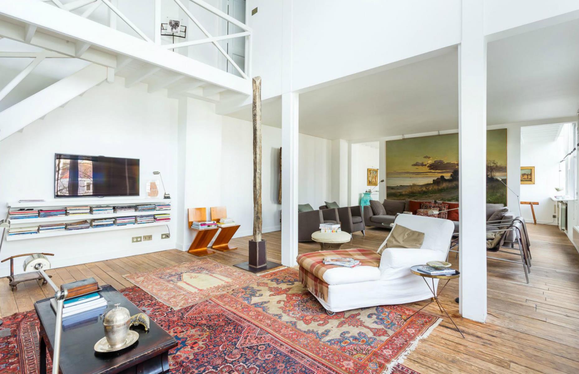 Sun-soaked warehouse home, Paris, France