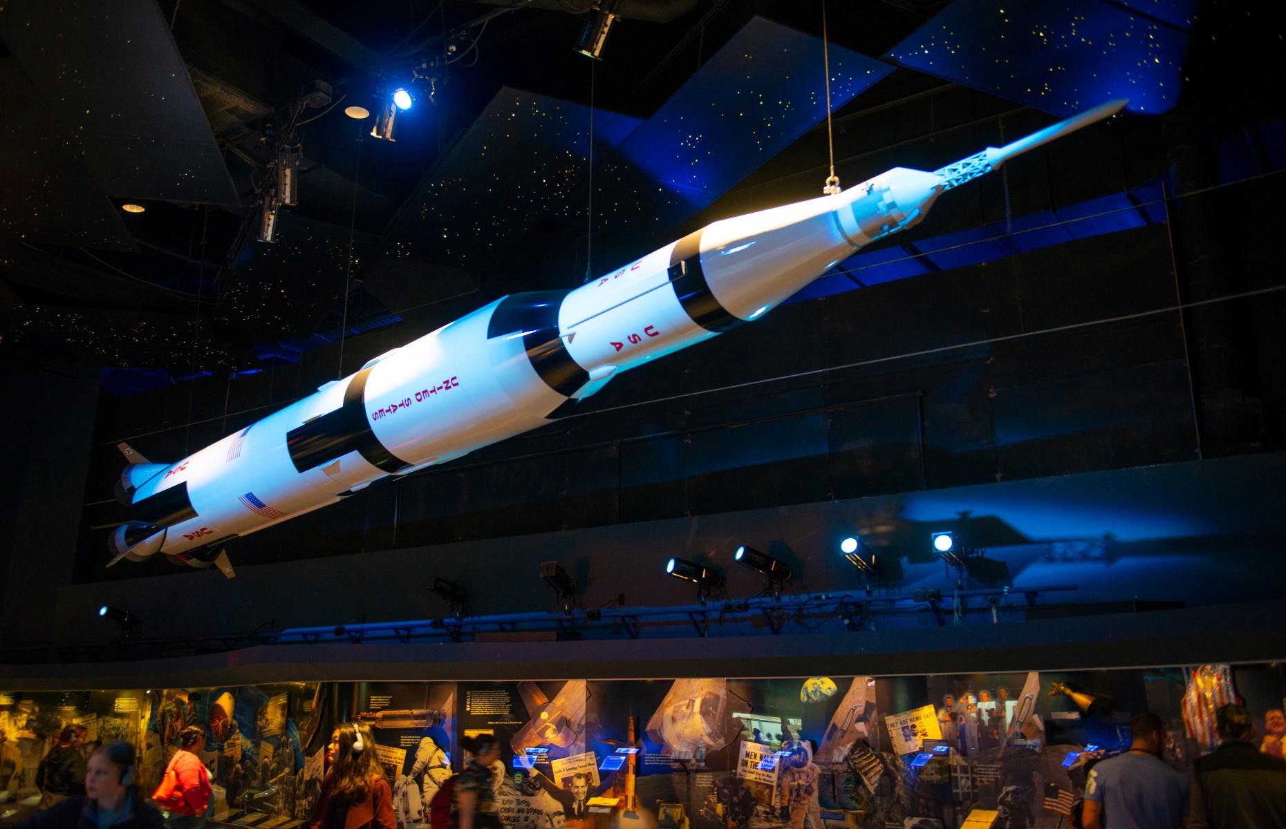 Saturn V: Kennedy Space Center, Florida and Johnson Space Center, Houston