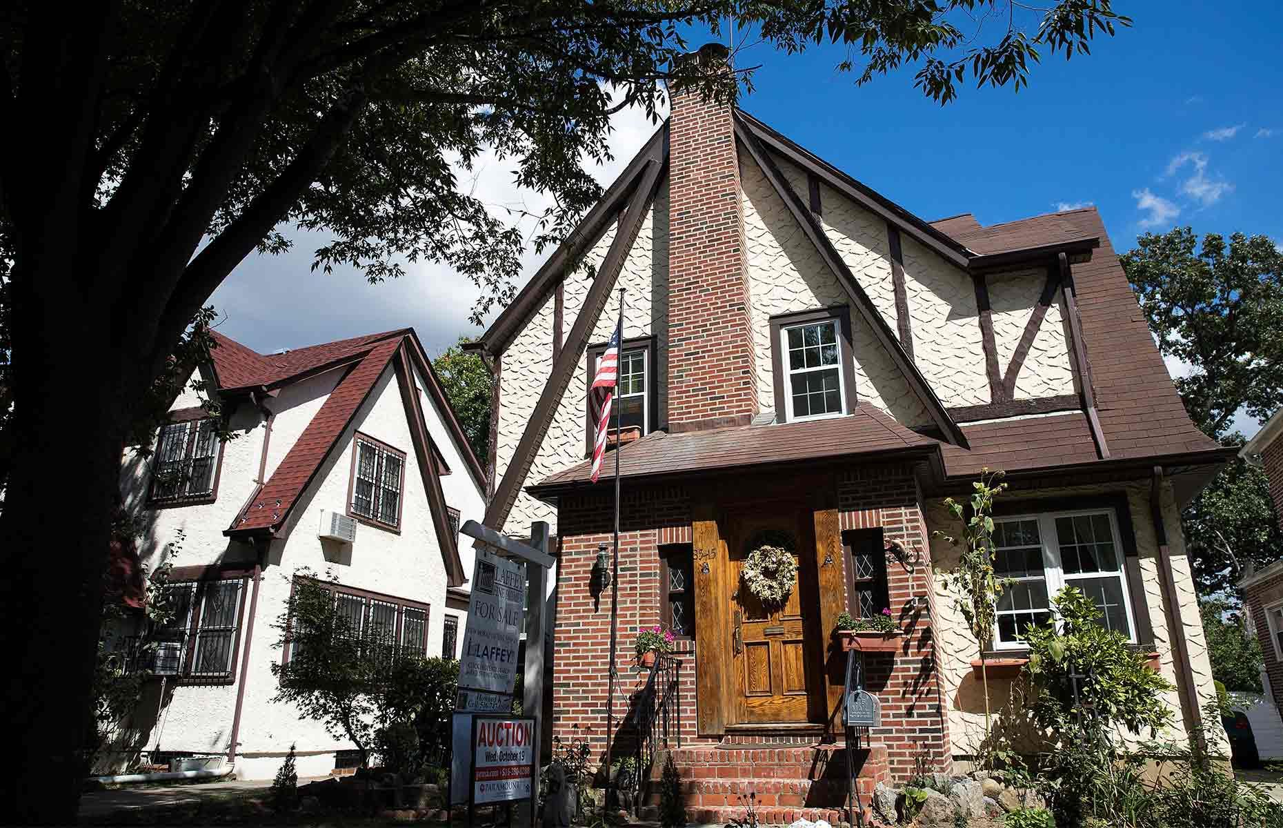 Donald Trump's mock Tudor house in Queens, New York