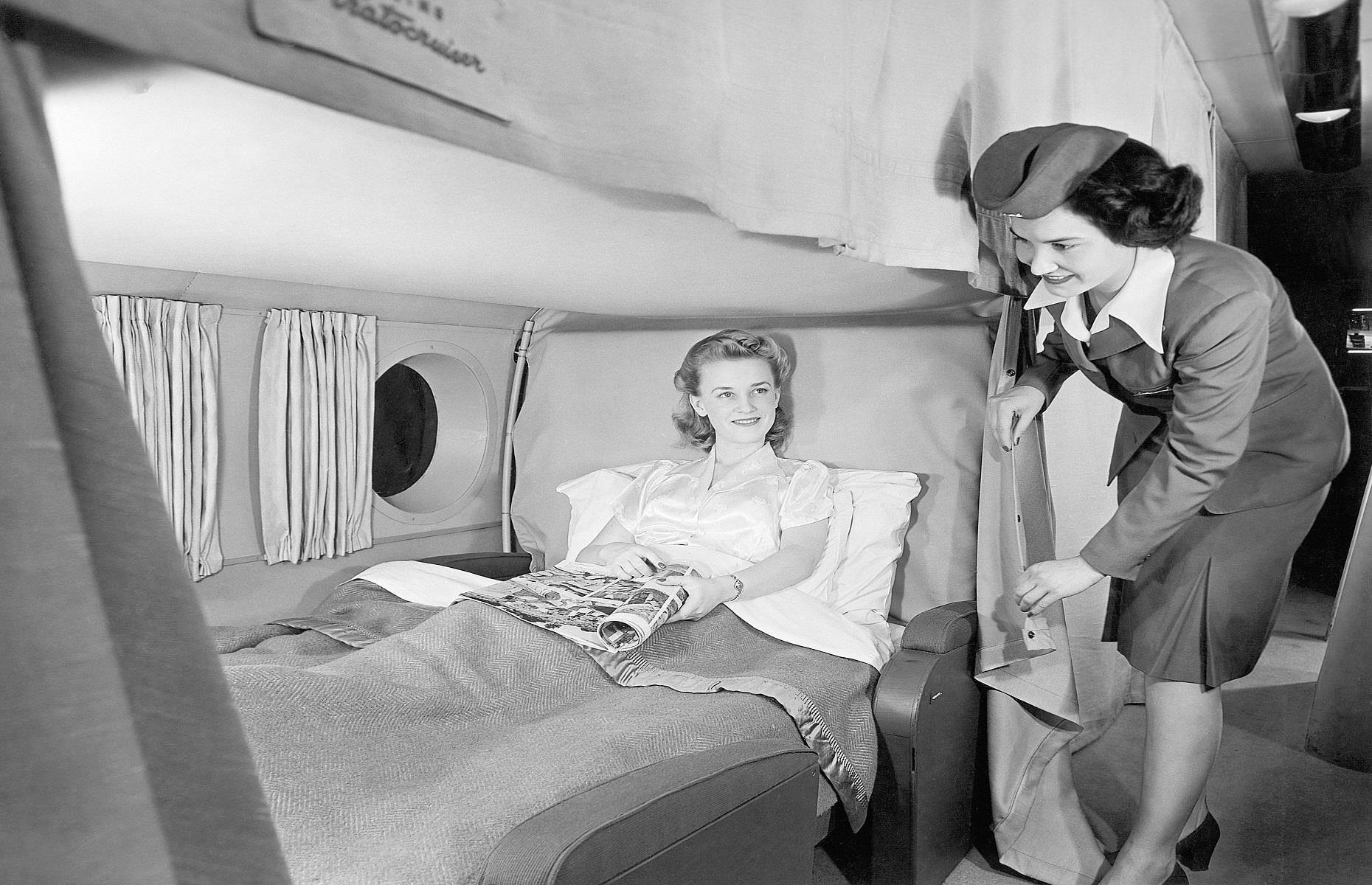 1940s: the overnight intercontinental service onboard Boeing Stratocruiser