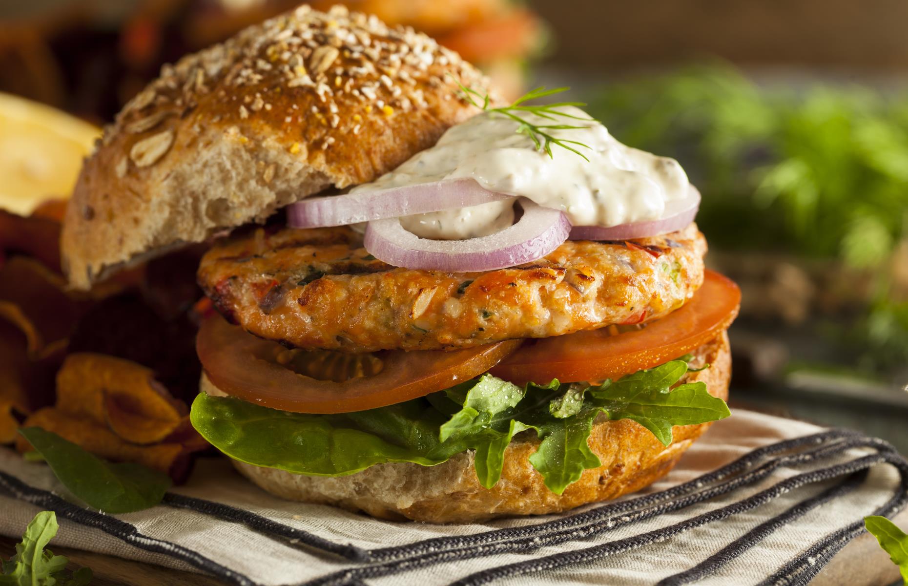 Salmon burgers