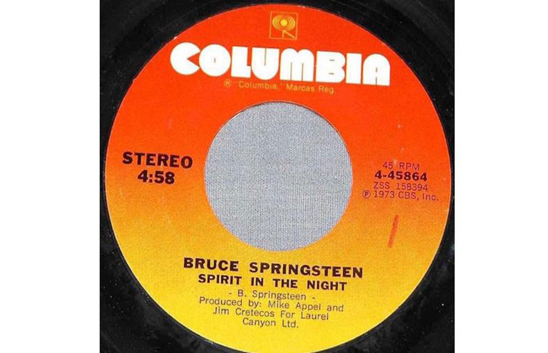 Bruce Springsteen's Spirit In The Night 7” vinyl single: $5,000 (£4k)