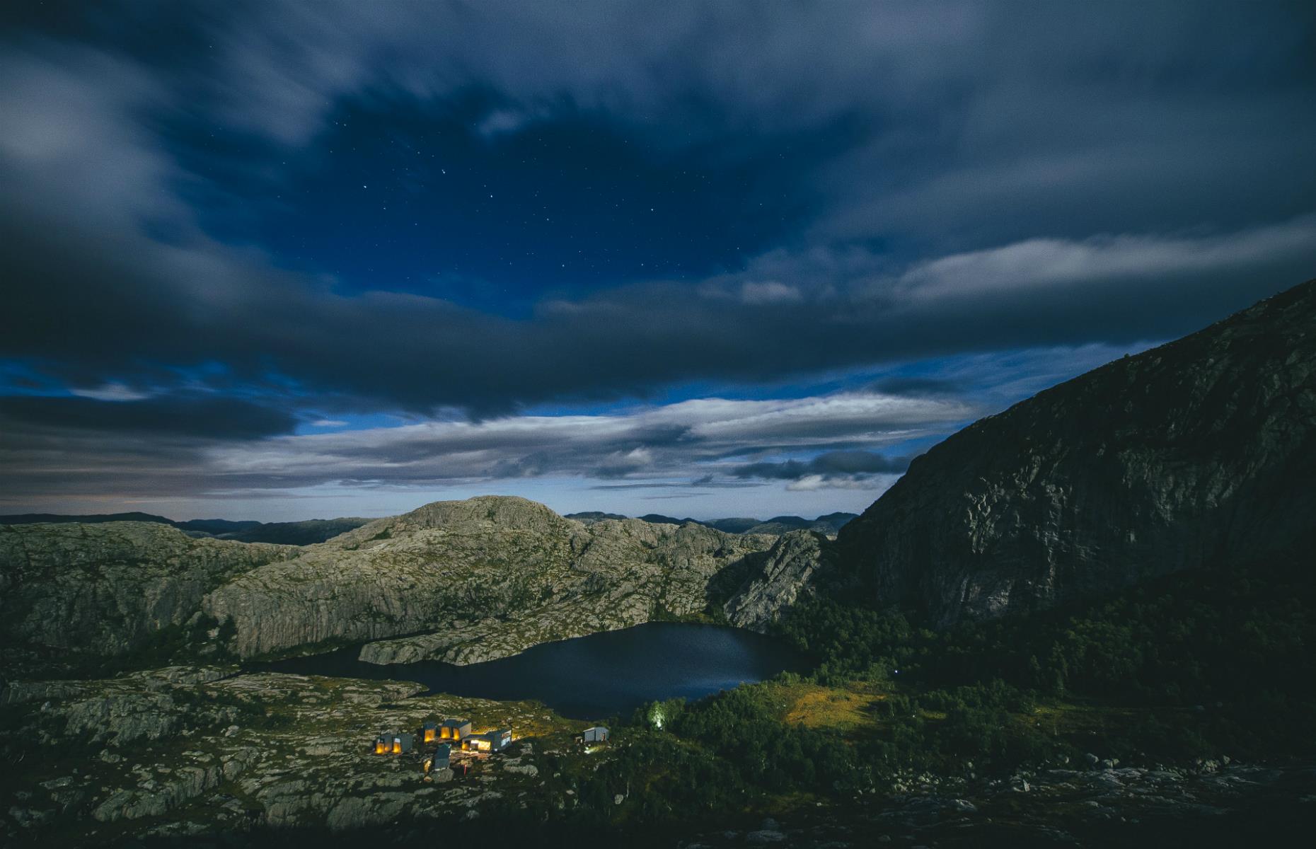 Weather-proof lodges, Ryfylke, Norway