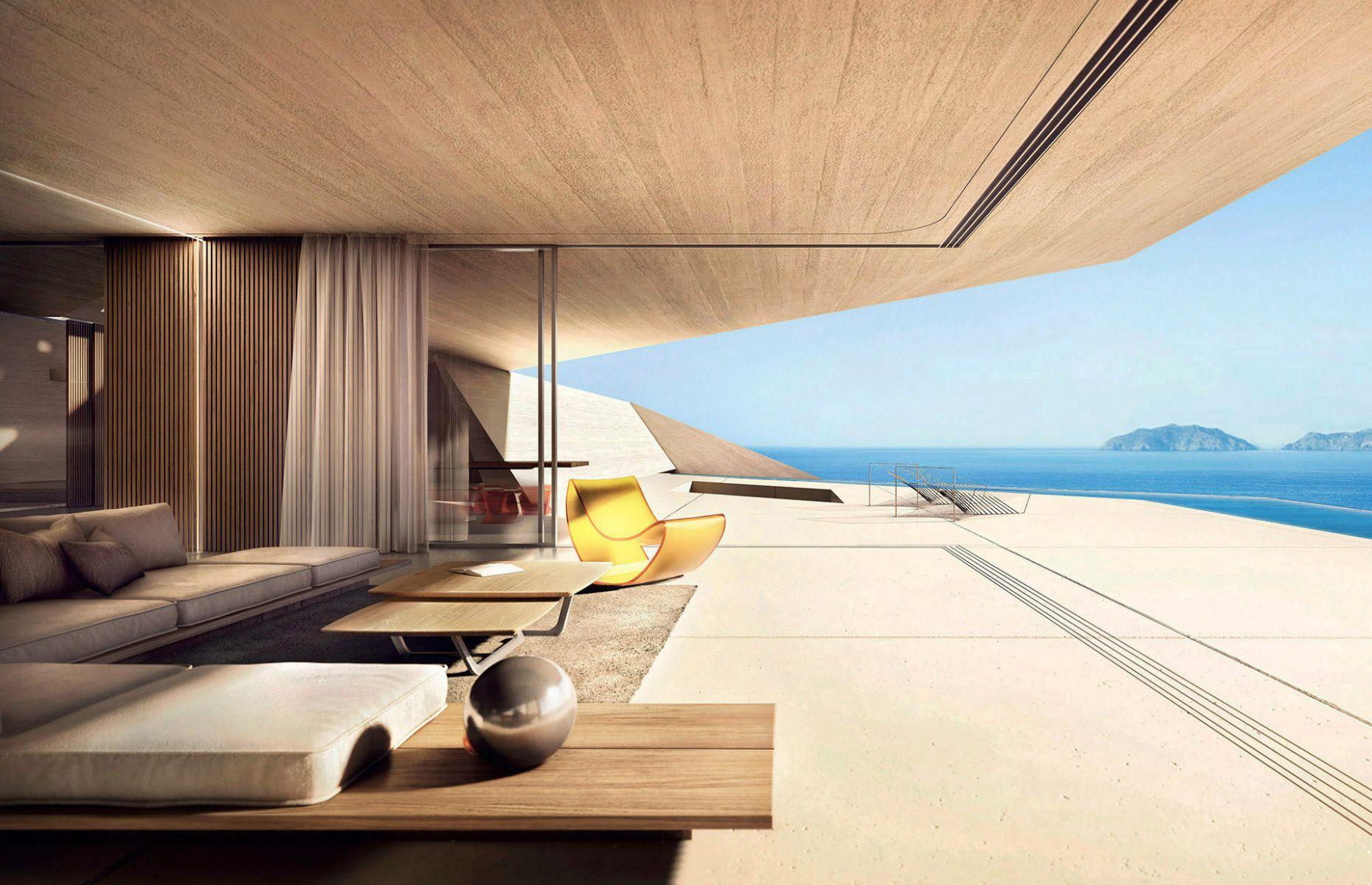 Casa Katana: Salón al aire libre