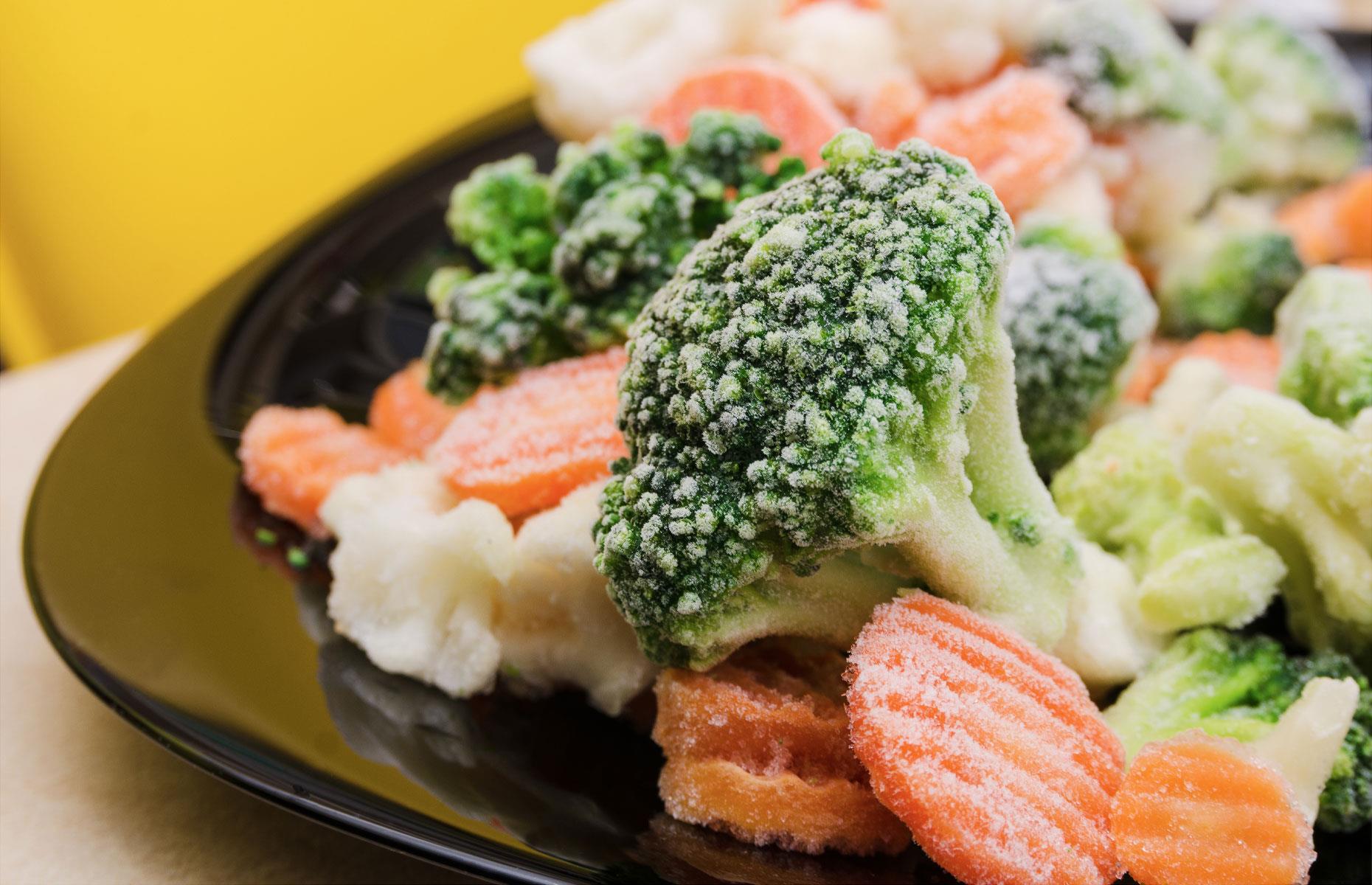 Thaw frozen food carefully