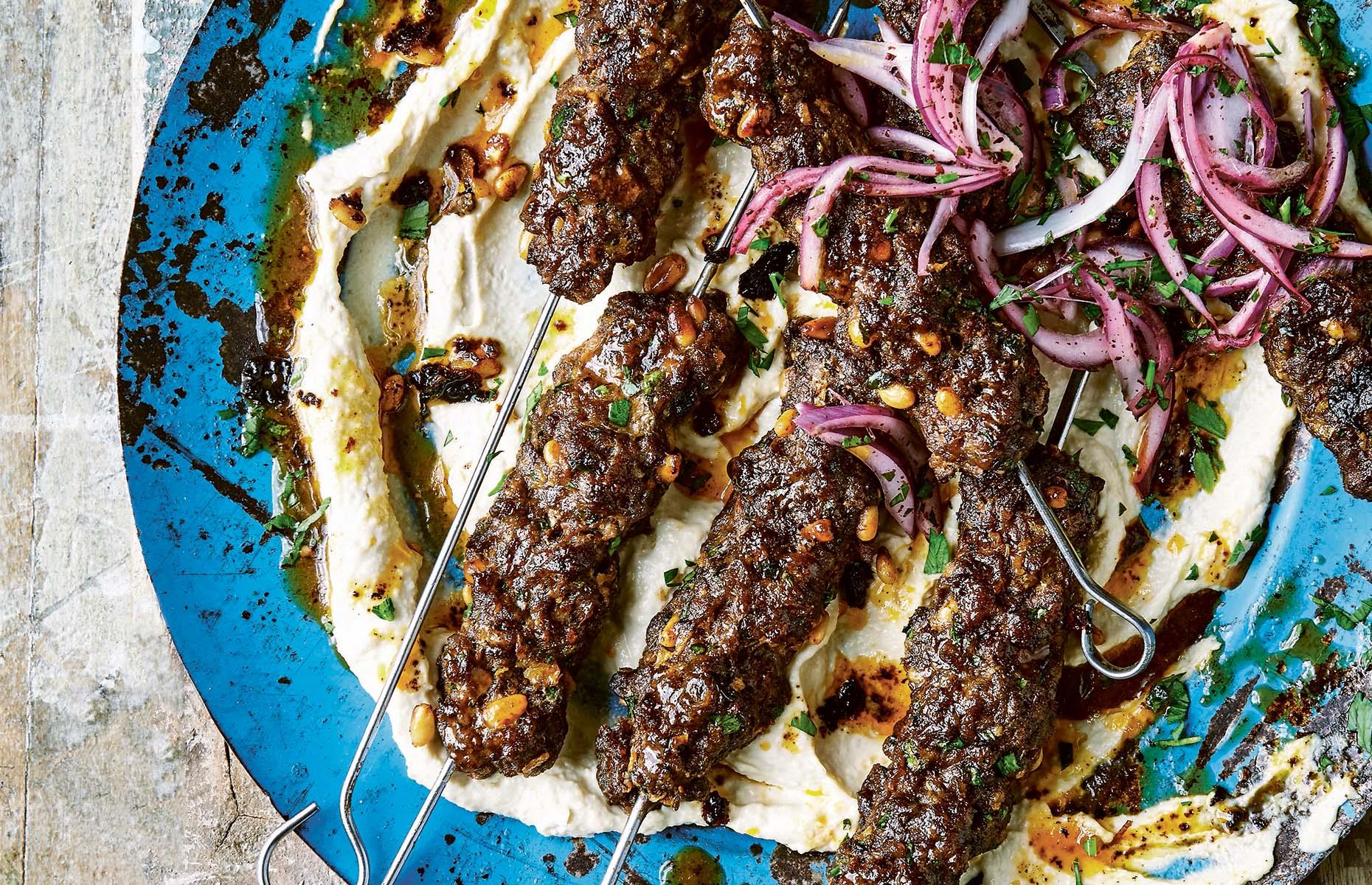 Spiced beef skewers