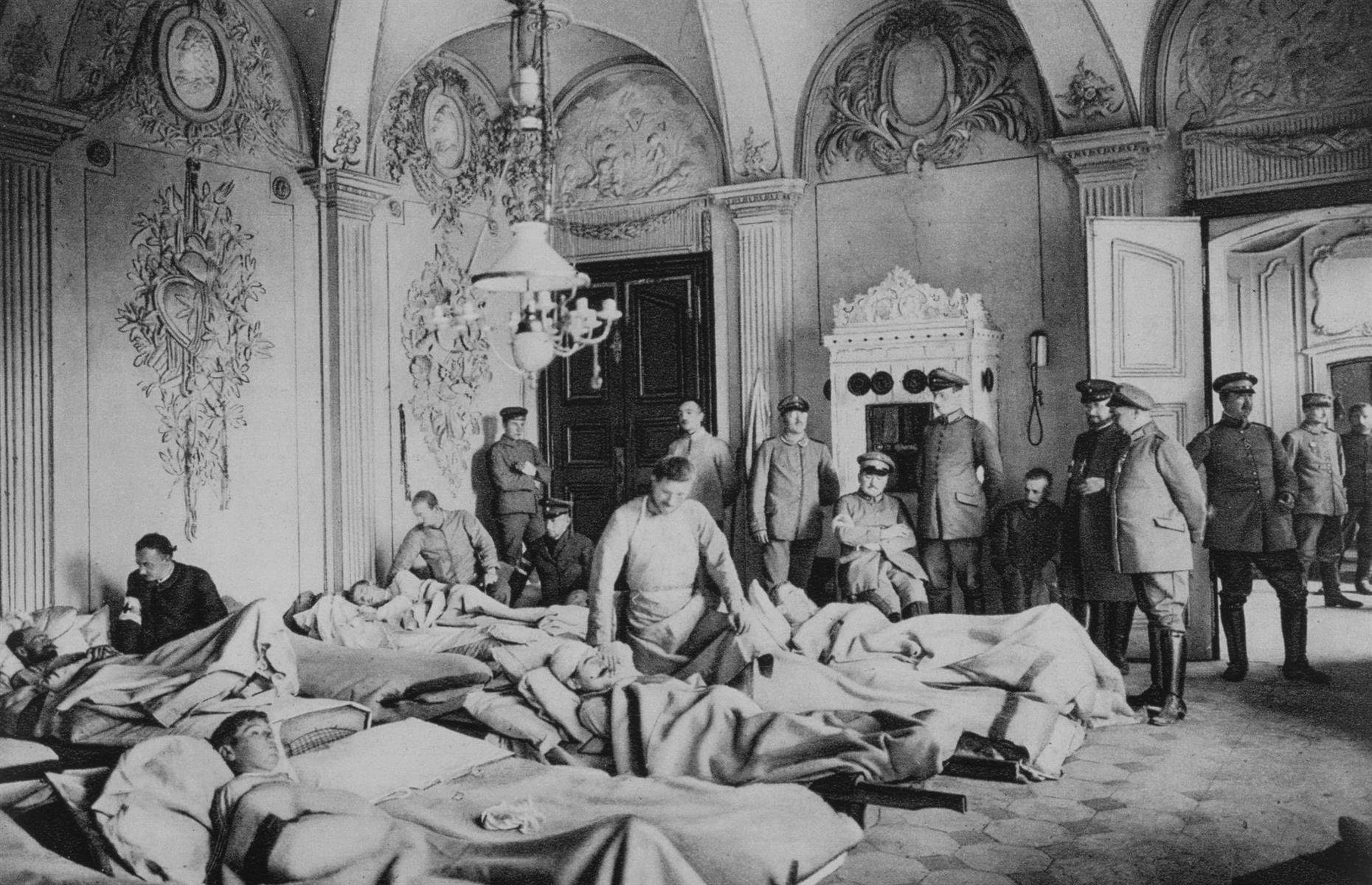 Un castillo francés durante la Primera Guerra Mundial