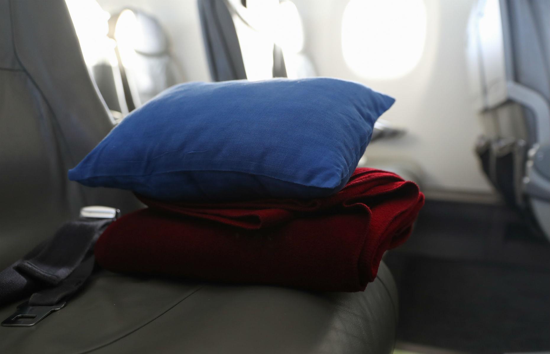 That blanket and pillow are safety features too