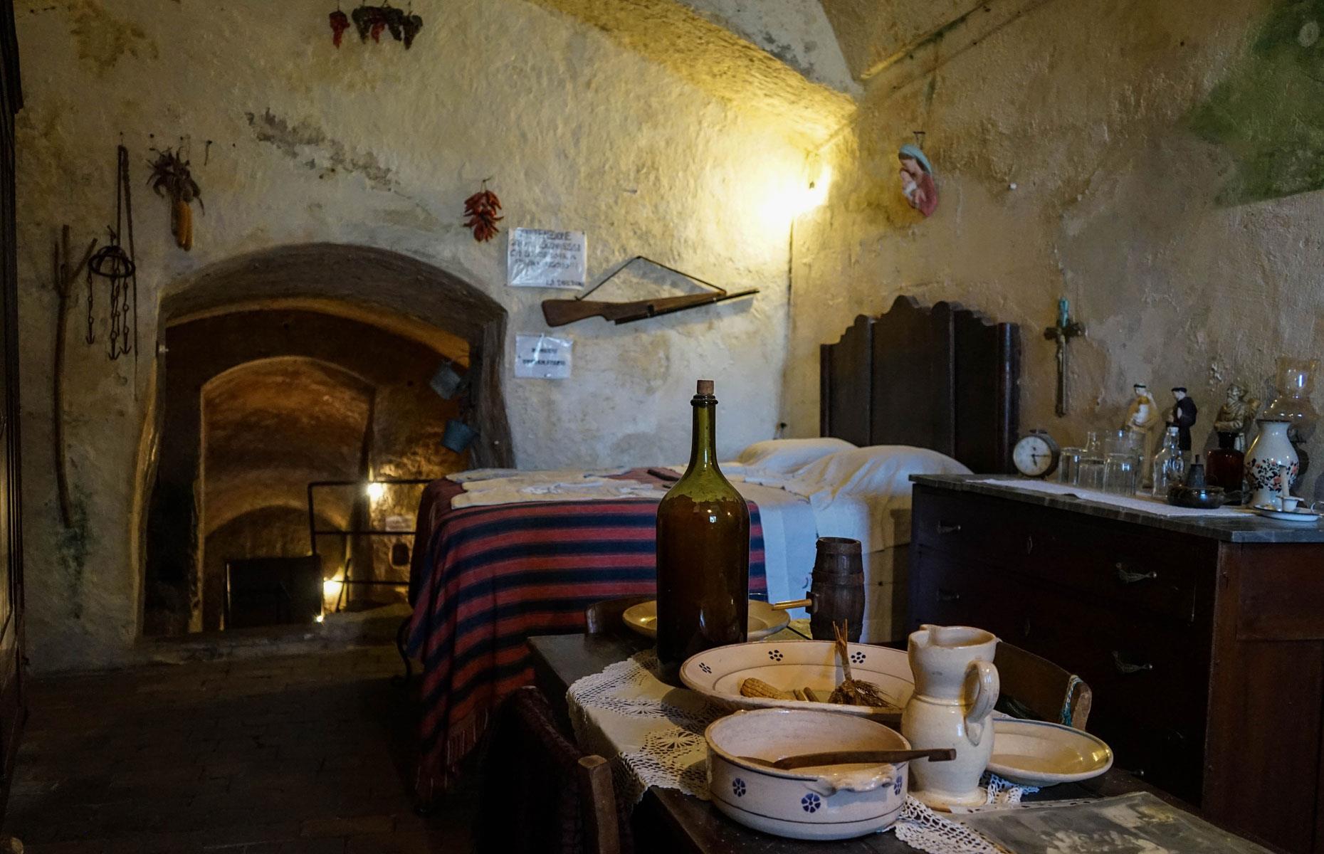 Höhlenhäuser von Sassi di Matera, Basilicata, Italien