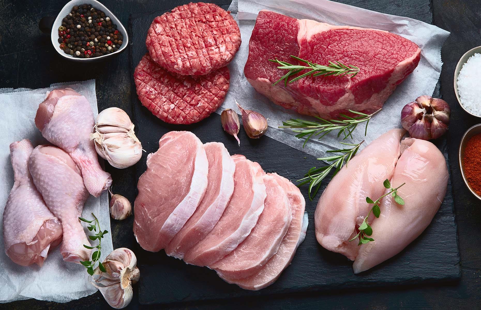 Fresh meat and seafood