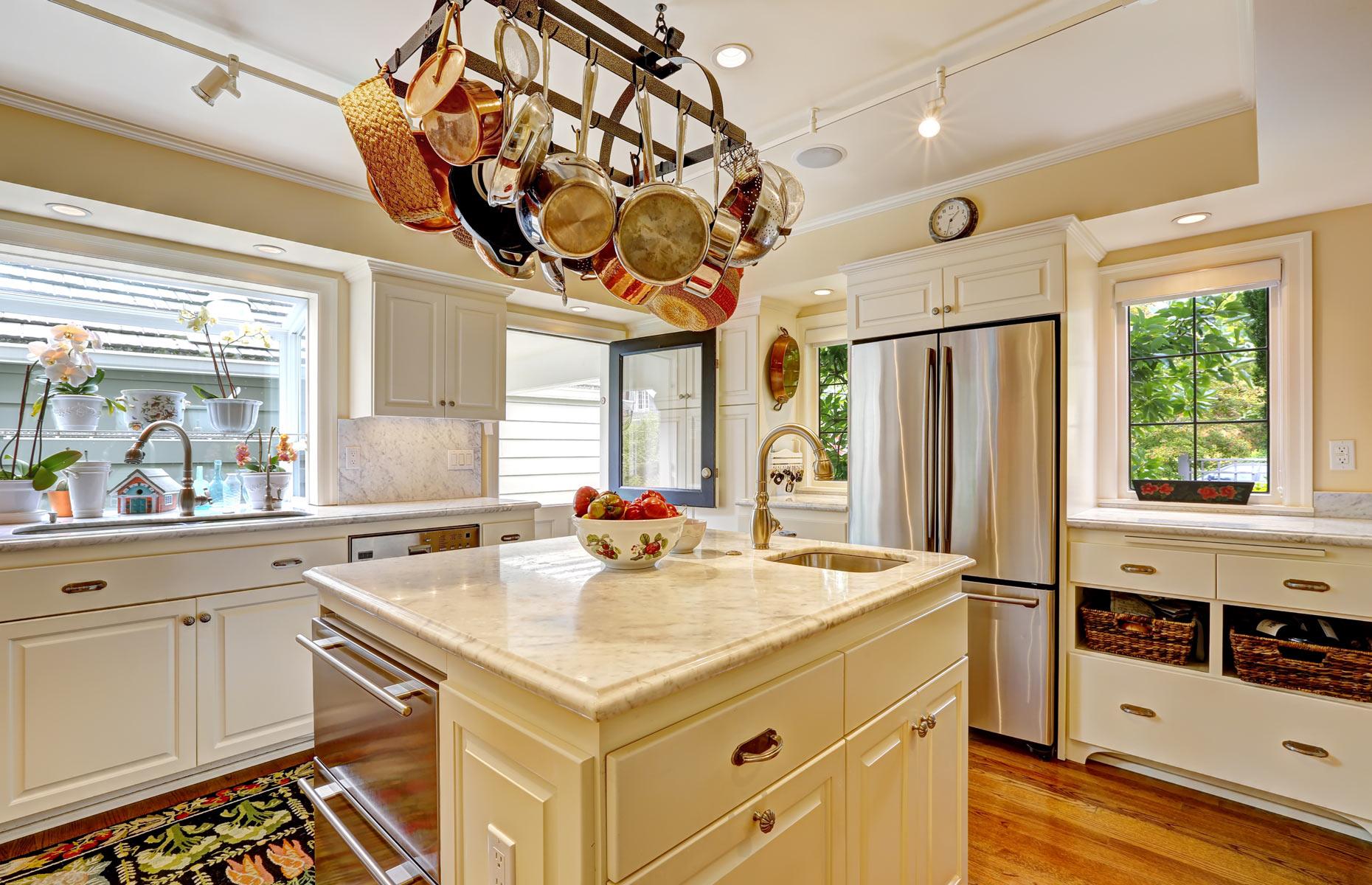 Capitalise on the kitchen ceiling