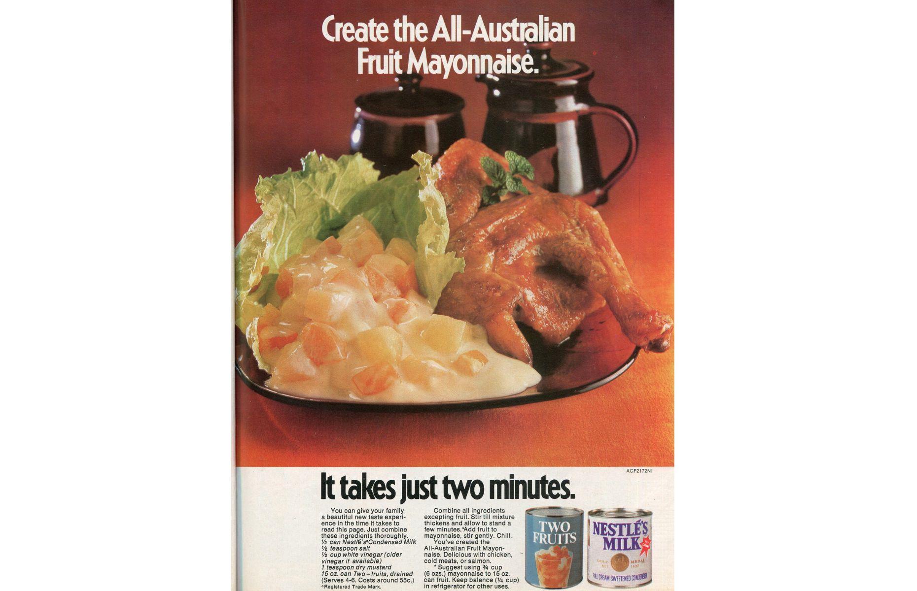 5. Fruit mayonnaise with roast chicken 