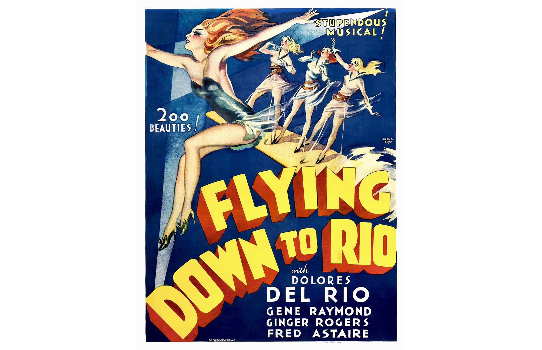 19. Flying Down to Rio (American poster, 1933): $239,000 ($355k/£266k today)