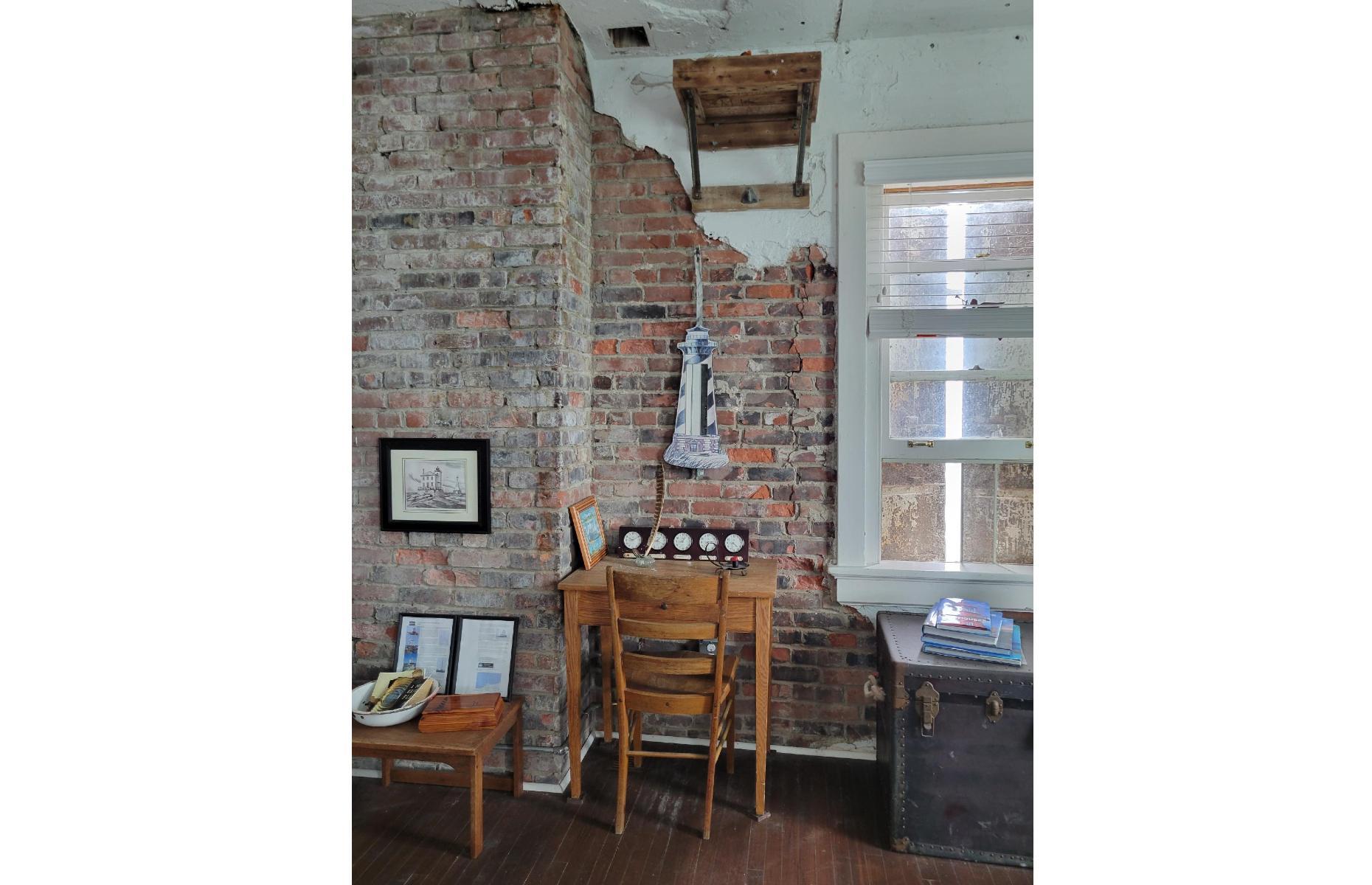 Exposed brickwork
