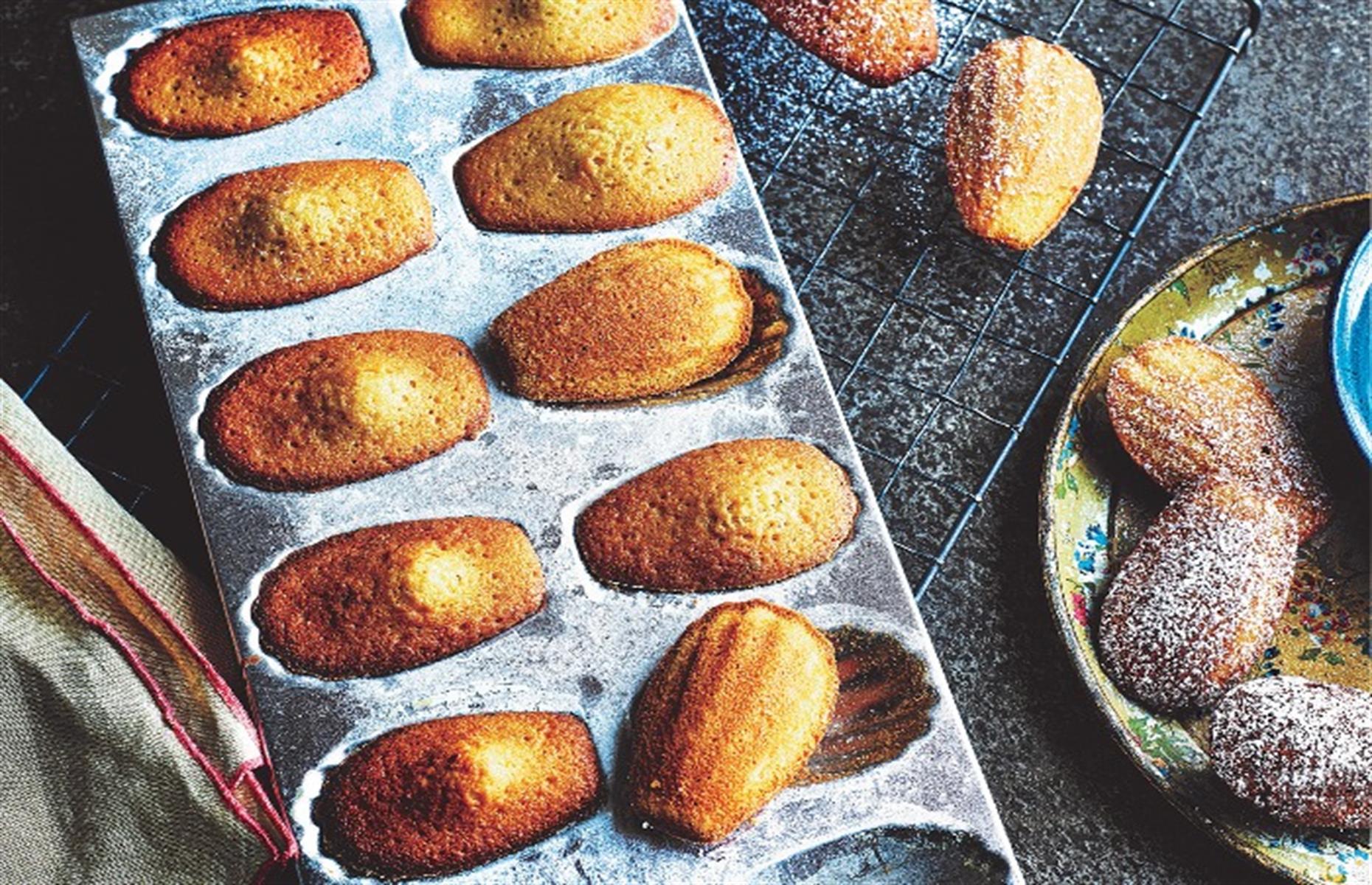 27. Orange, almond and cardamom madeleines