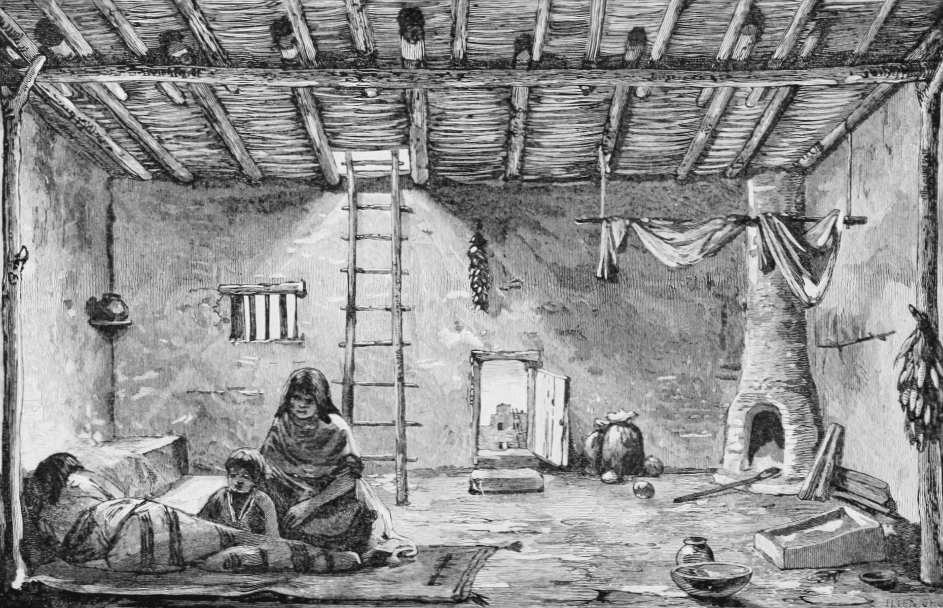 Adobe-Häuser, Taos-Pueblo, New Mexico, USA