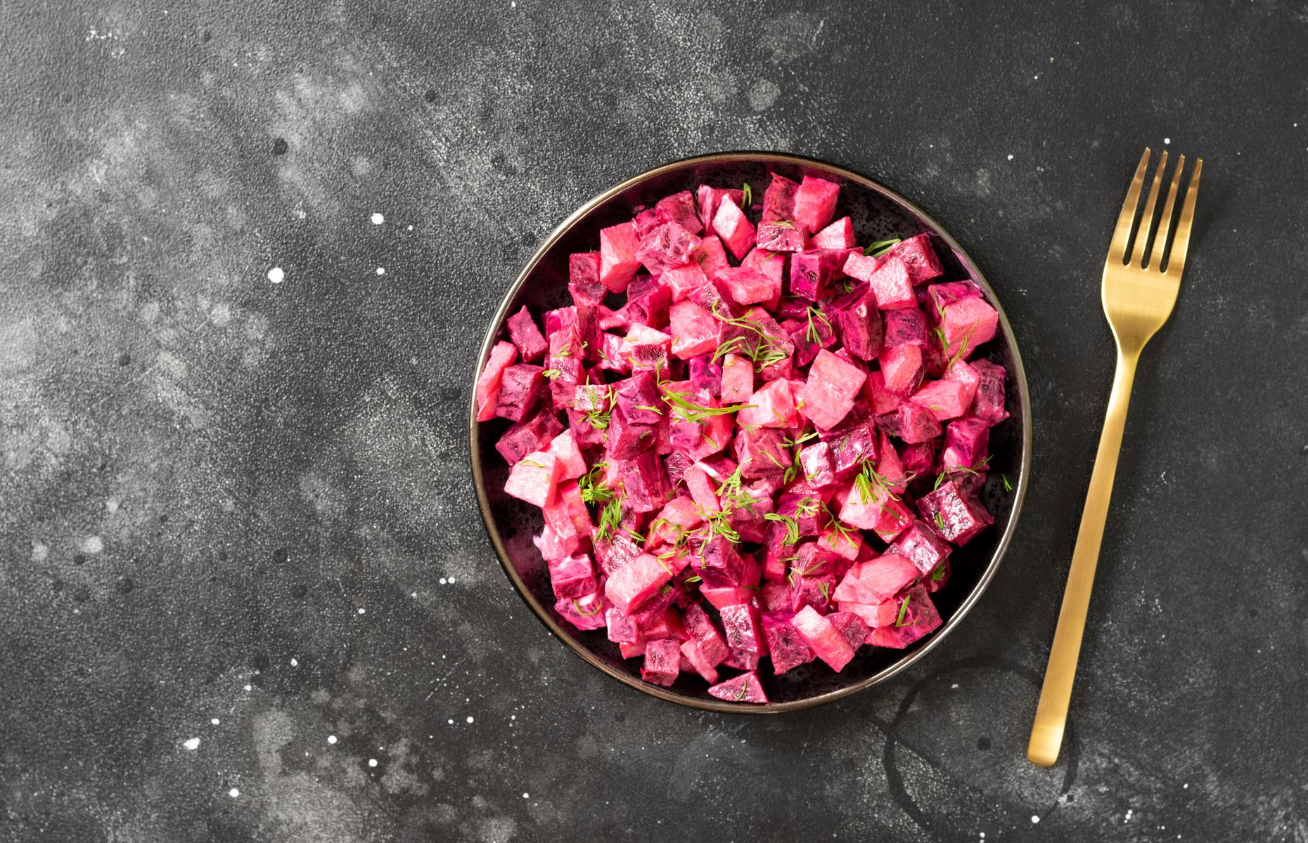 Beetroot and potato salad