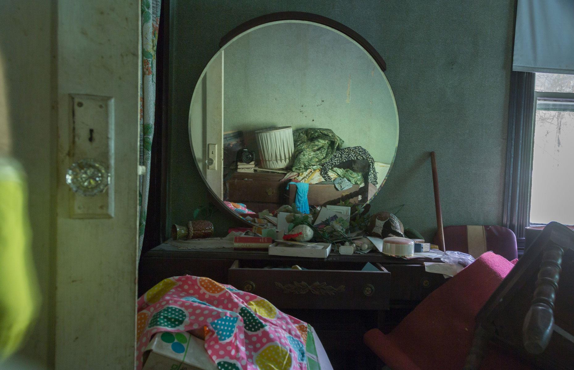 Unkempt bedroom