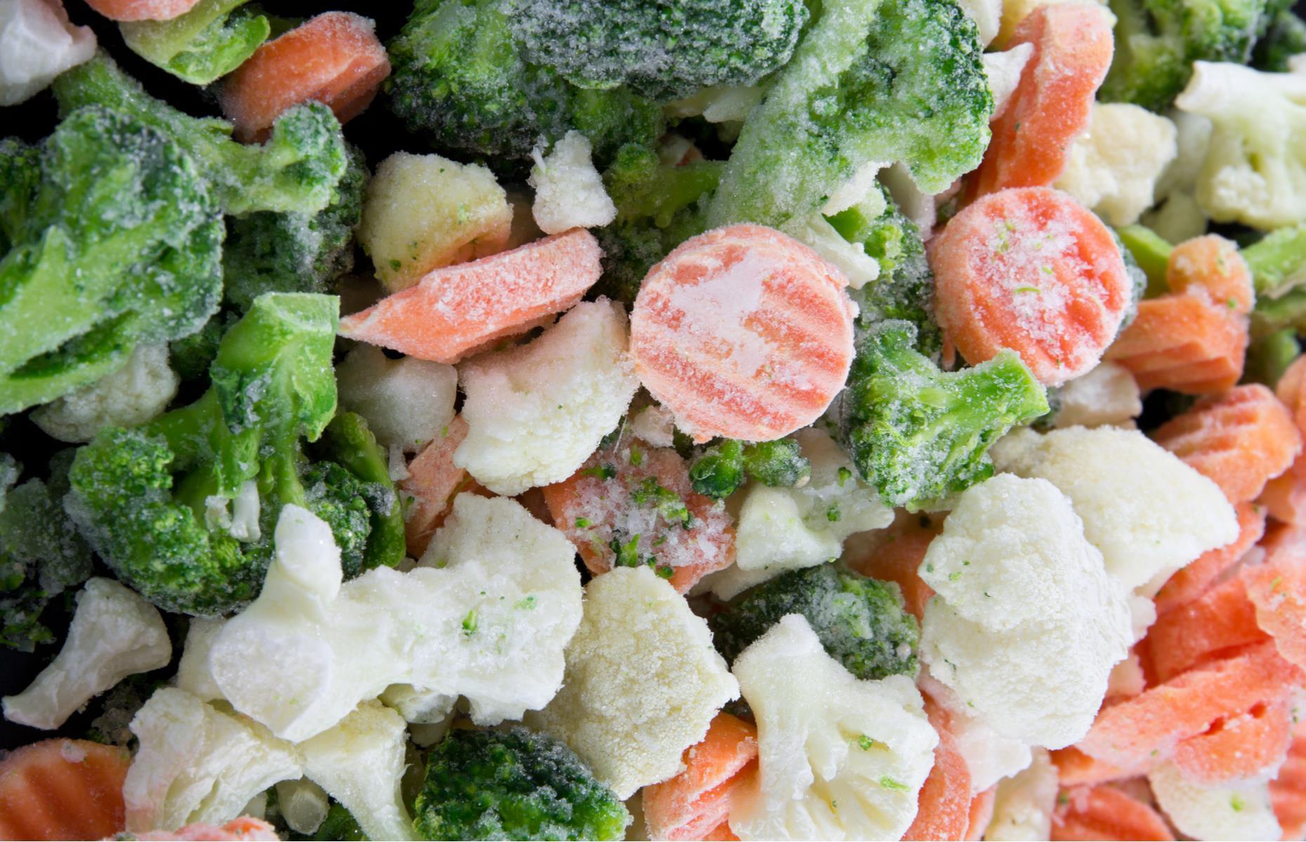 Buy frozen veg to prevent food waste