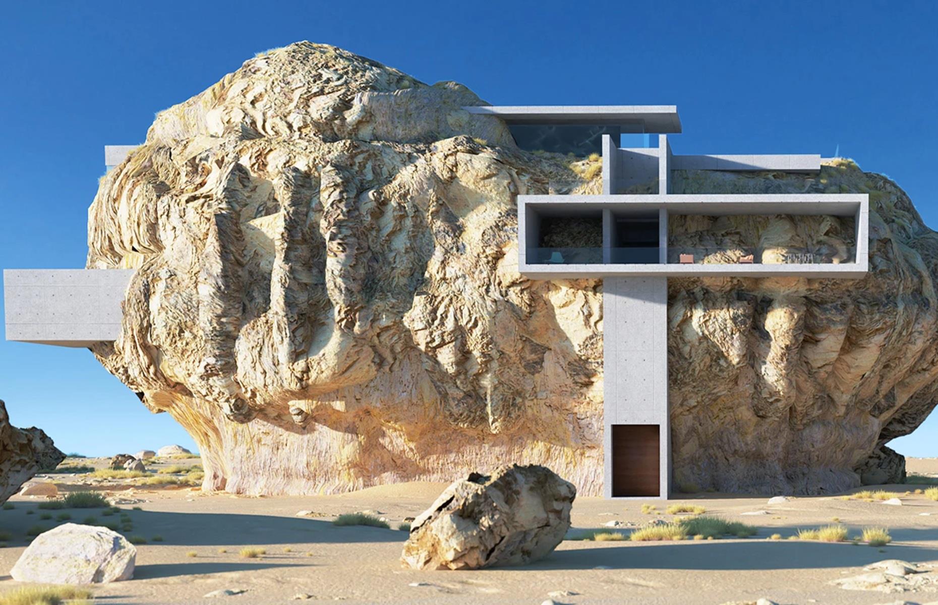 Casa dentro de una roca