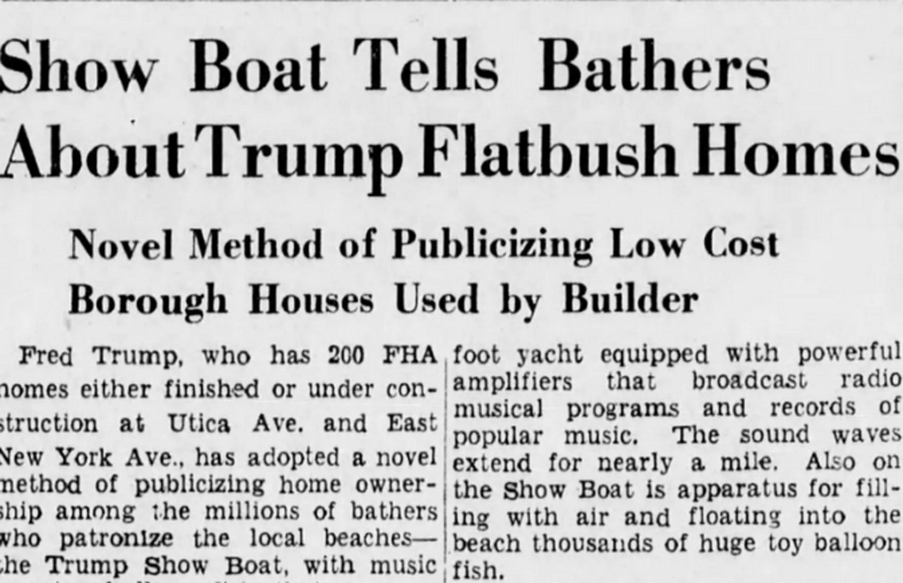 Fred Trump's slick marketing skills