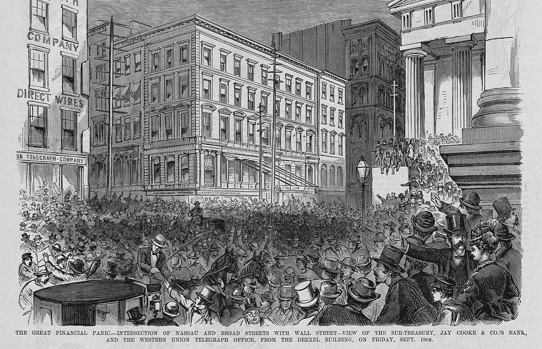 The Panic of 1873 propels Morgan's firm to new heights