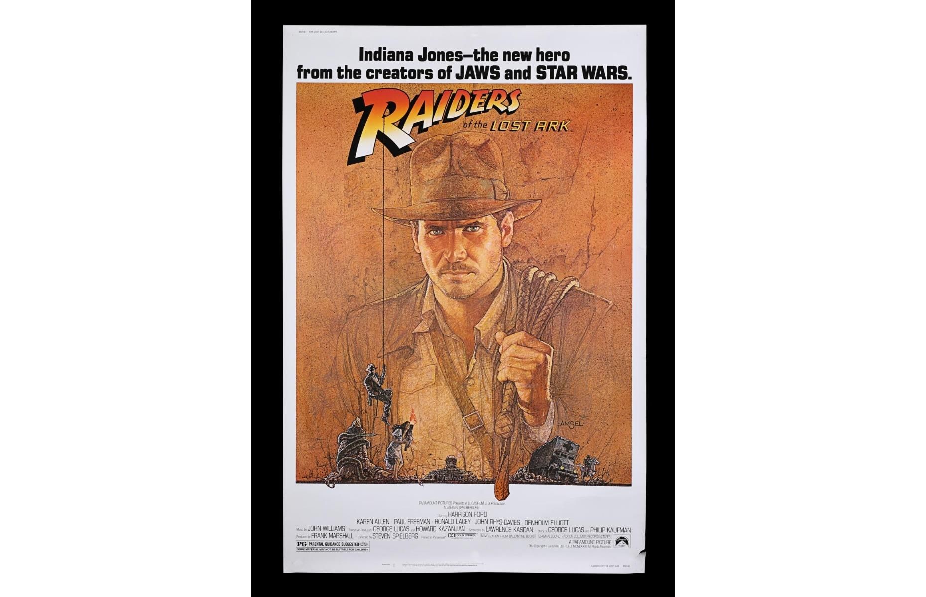 Raiders of the Lost Ark (American Poster, 1981): up to $681 (£500)