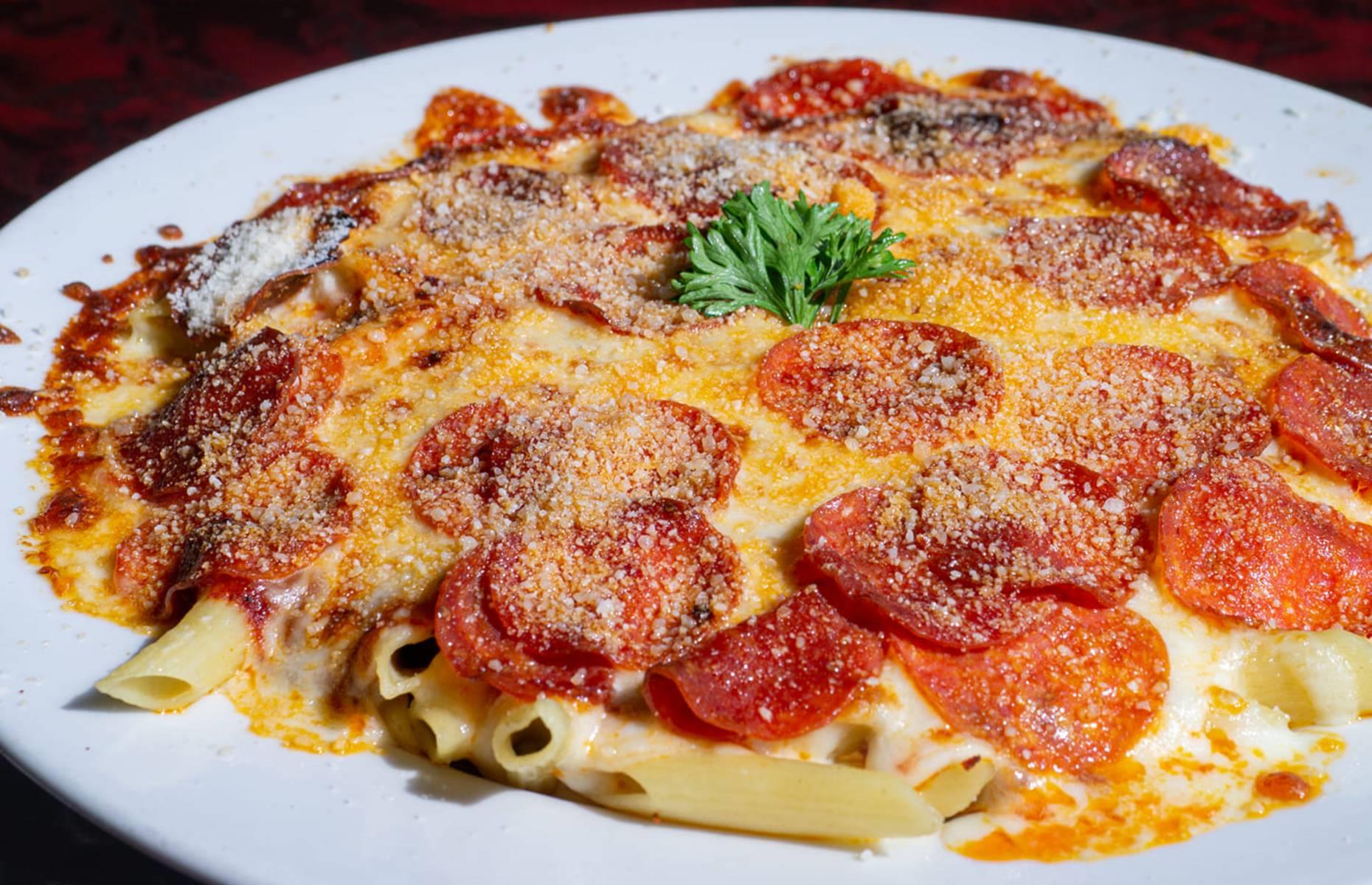 West Virginia: pepperoni pizza mac 'n' cheese, Huntington Ale House, Huntington