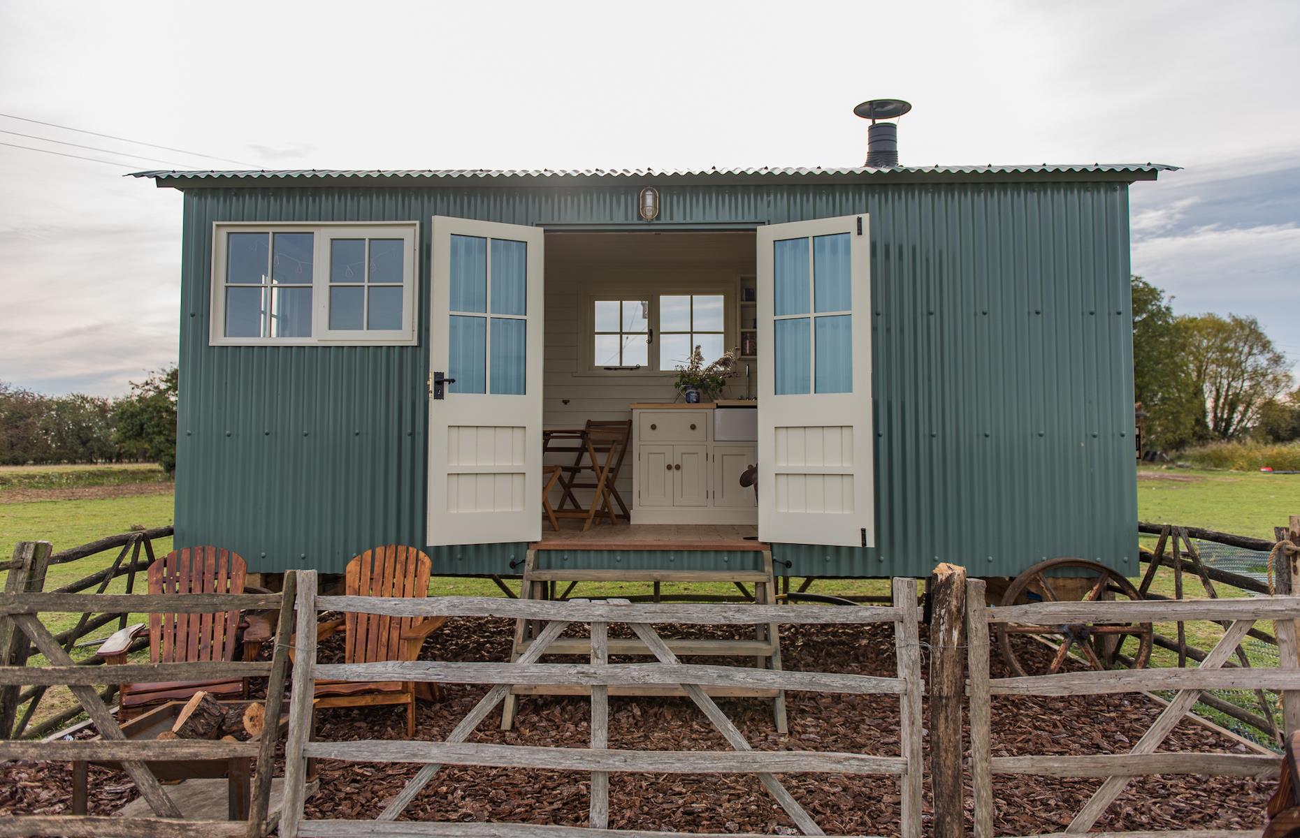 Romney Marsh Shepherds Huts, Kent, England