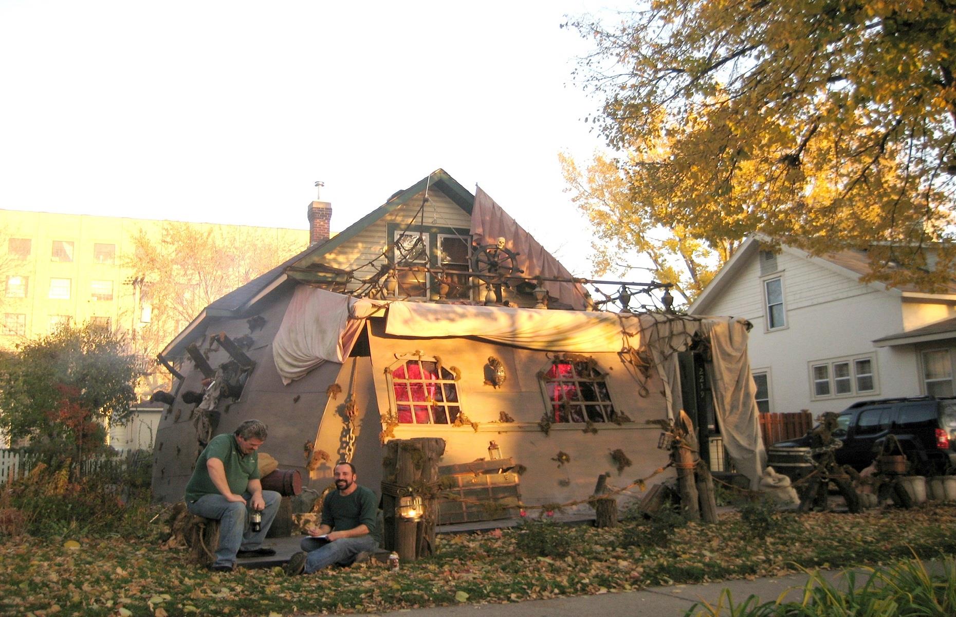 Haunting Halloween homes in their best fancy dress