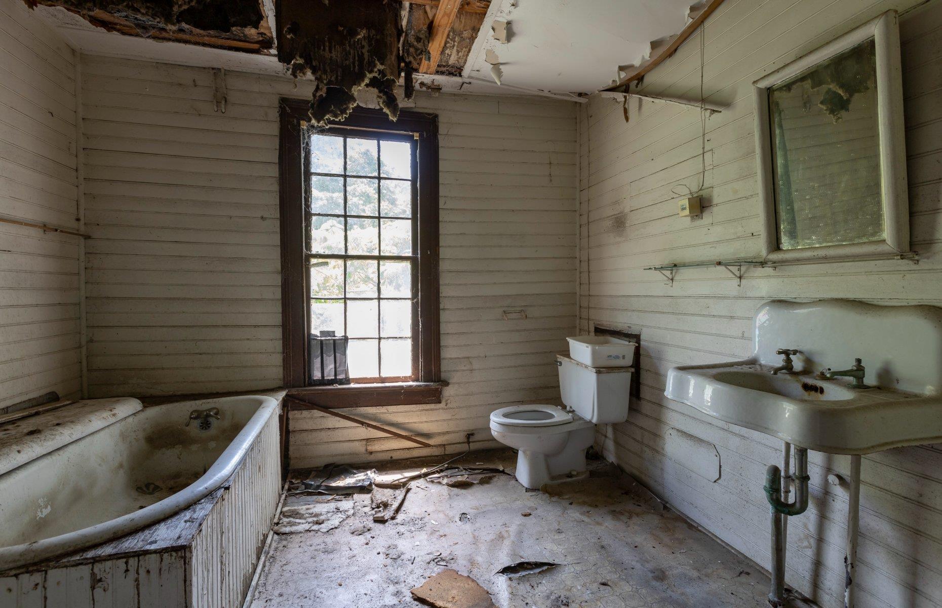 Baño averiado