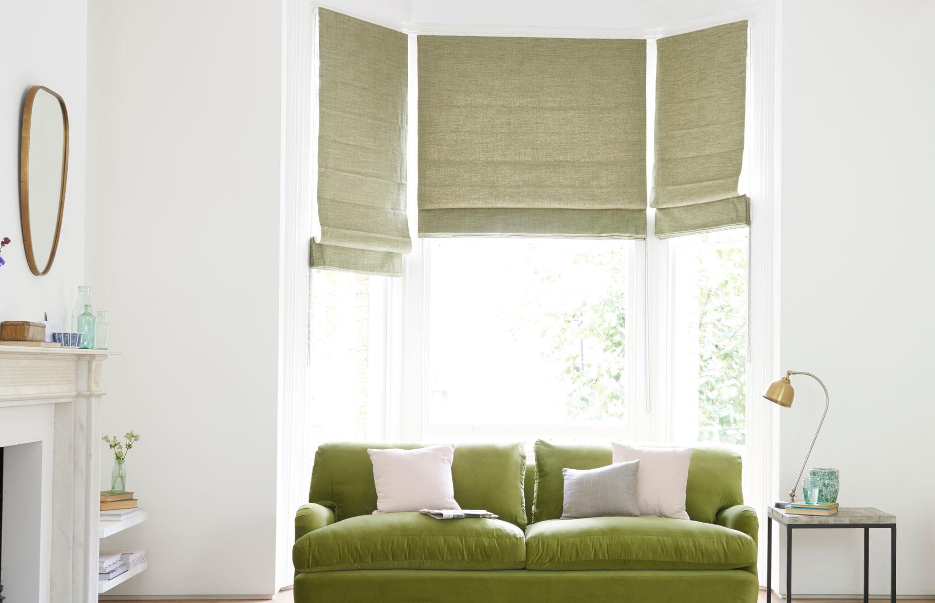 Linen Roman blinds