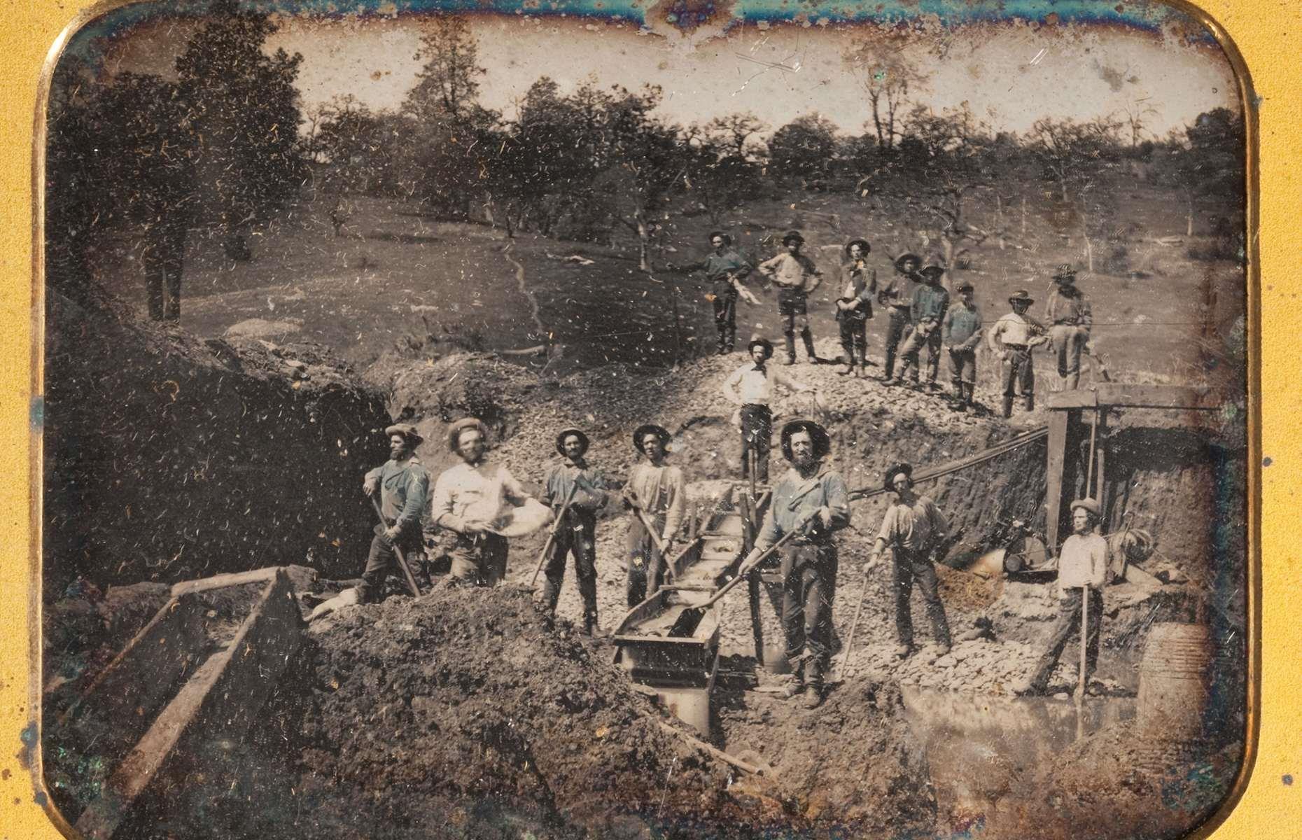 c.1850: California Gold Rush miners