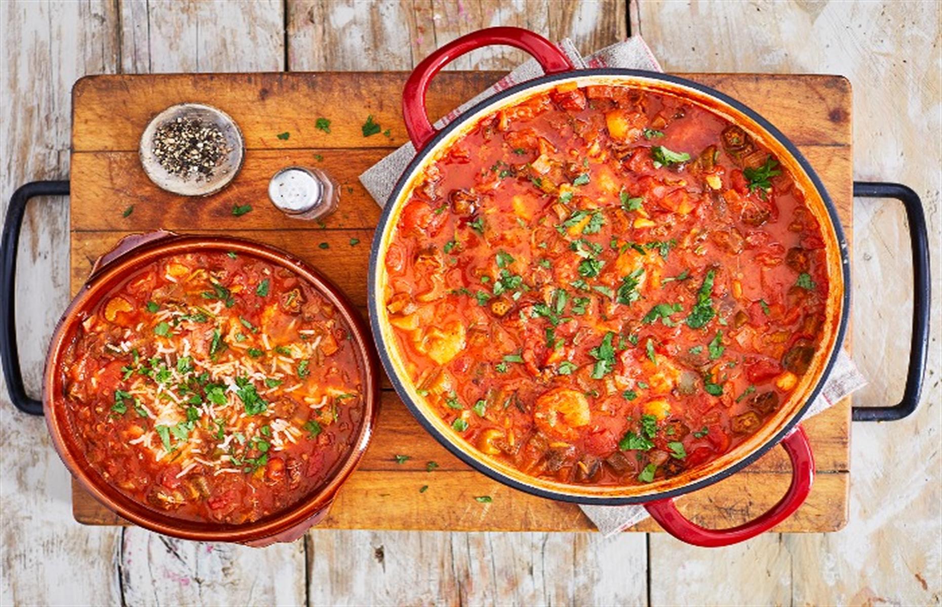 Cajun seafood gumbo