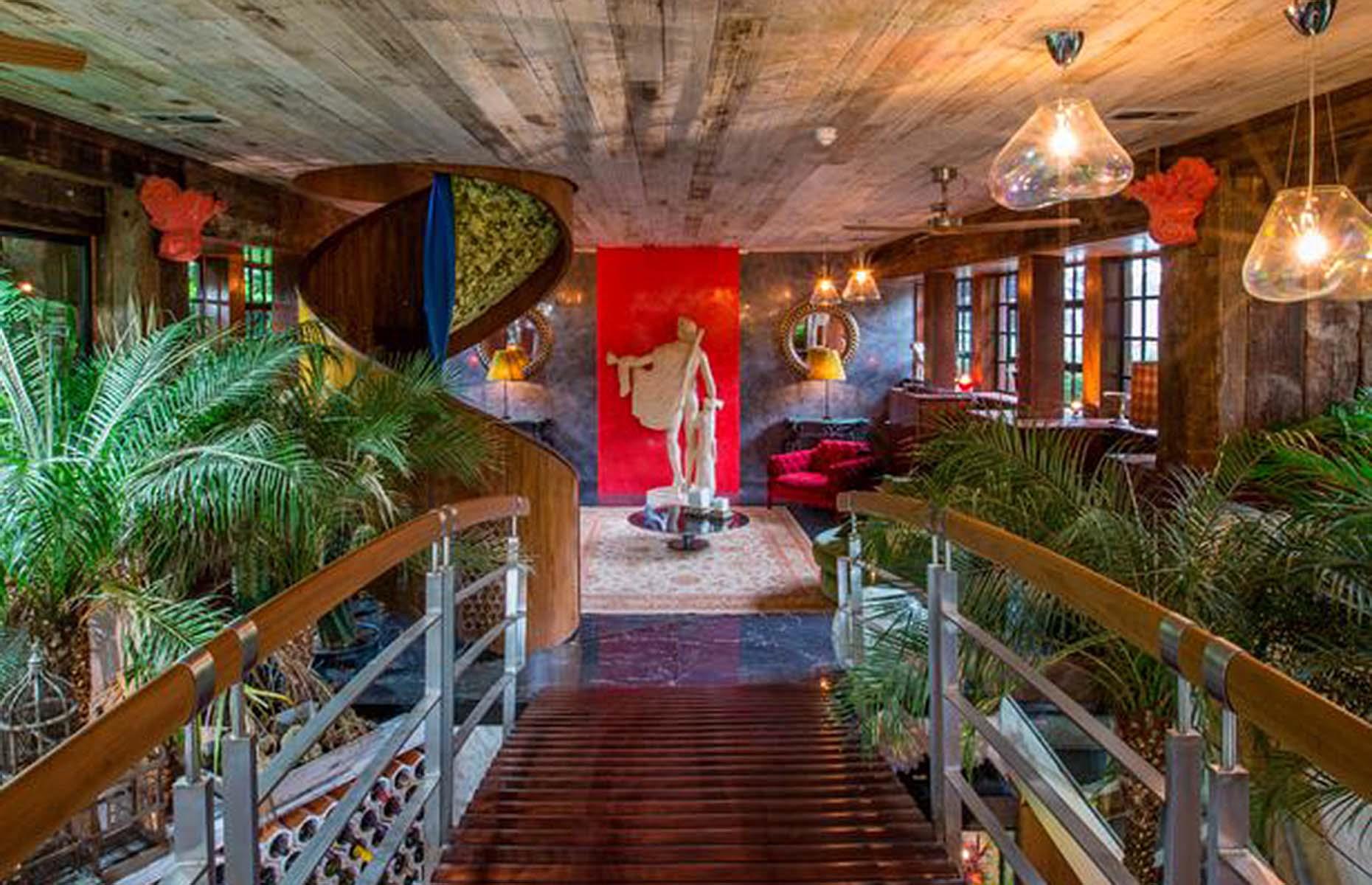 Swiss chalet with an indoor beach