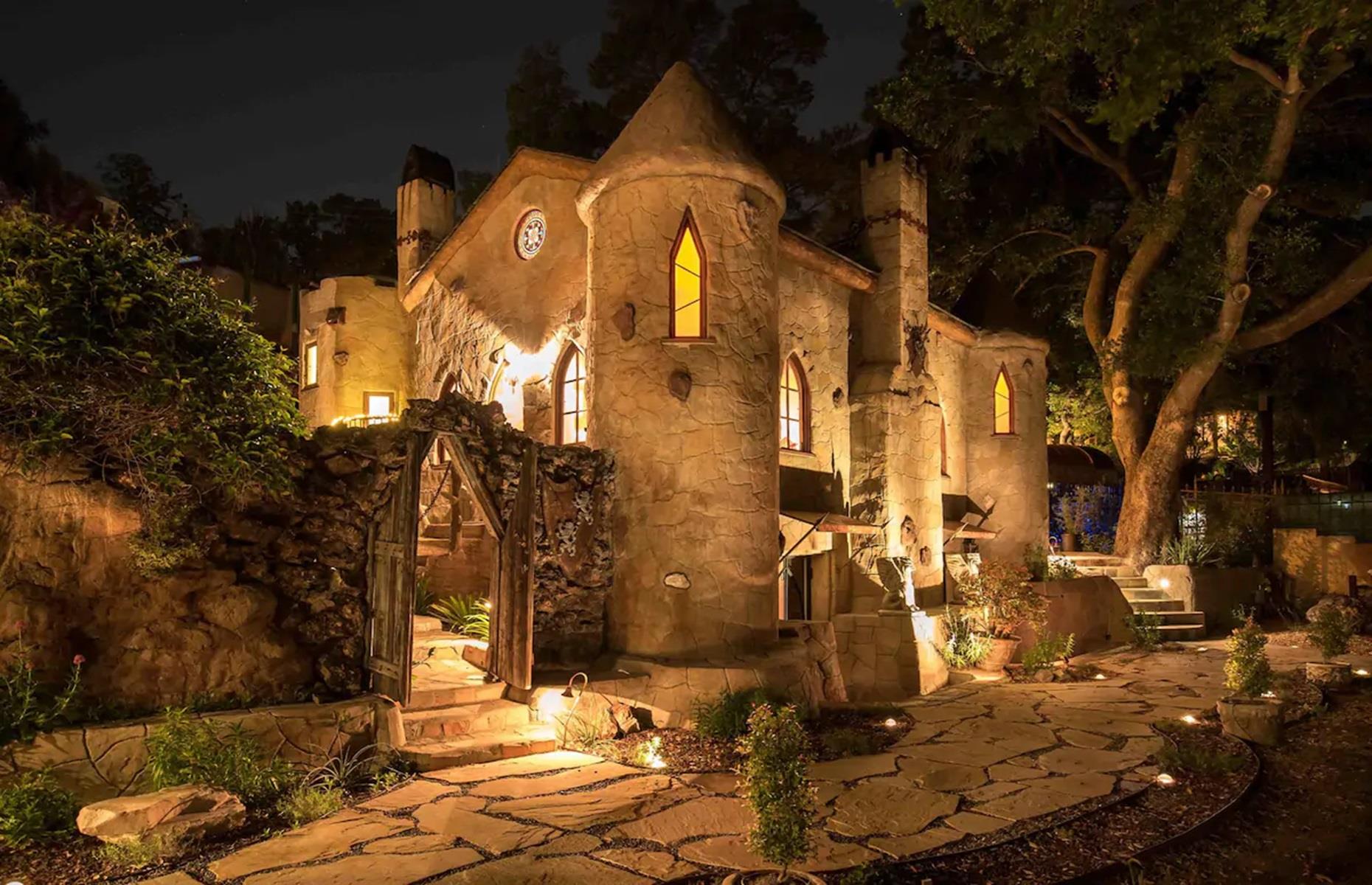 Hollywood Hills castle, Los Angeles, California