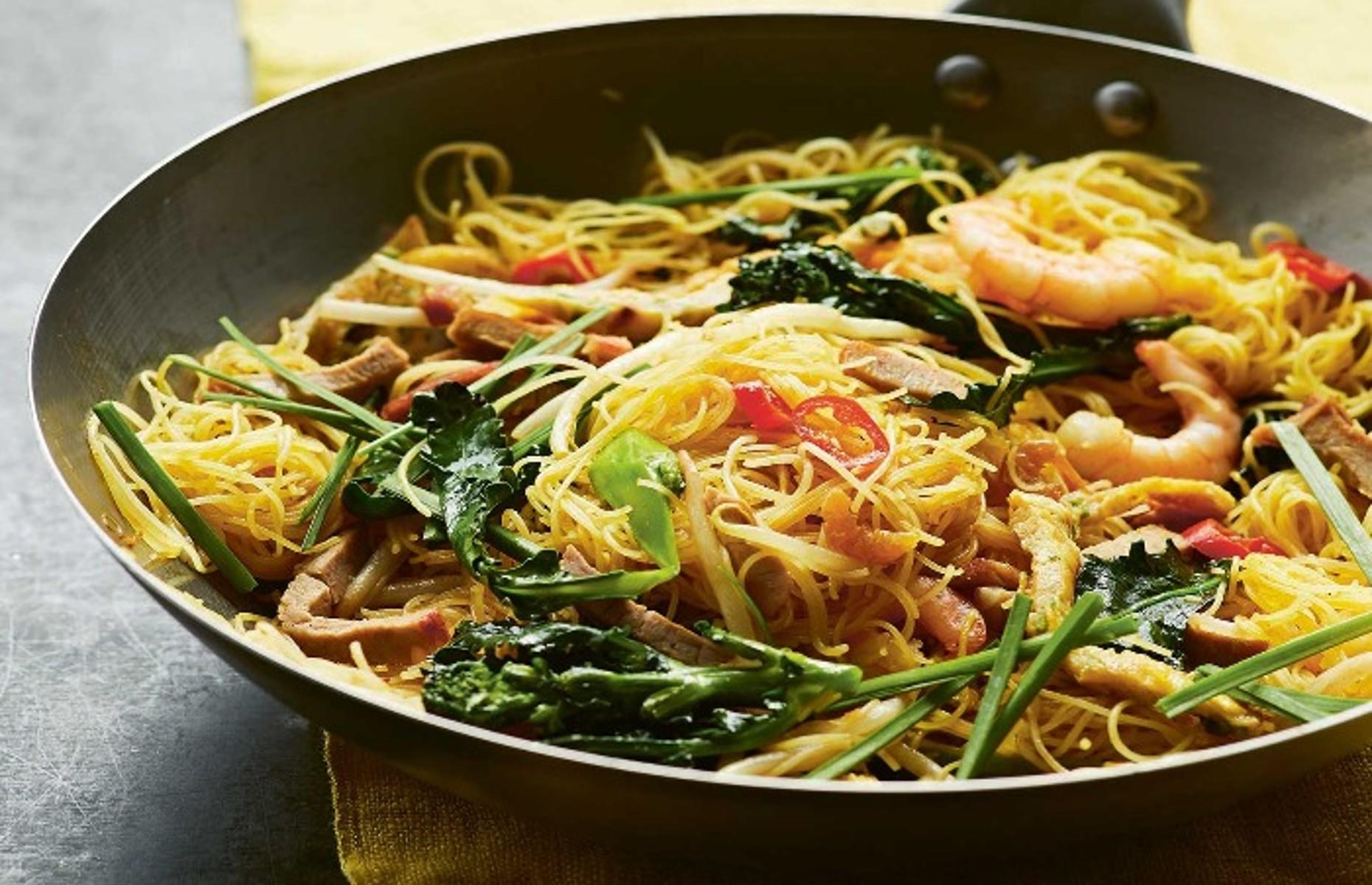 Vietnamese-style Singapore fried noodles