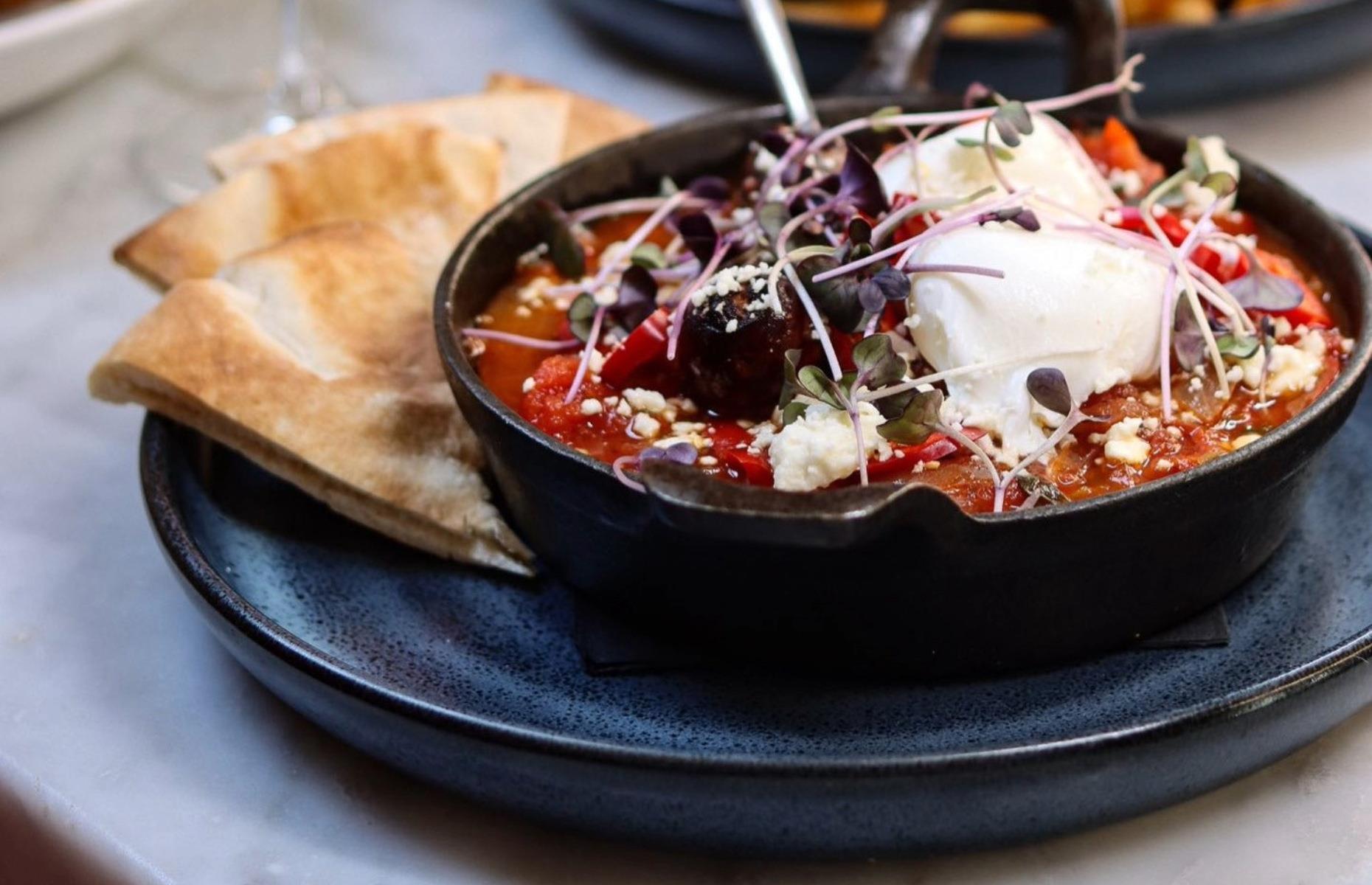 Georgia: Turkish eggs, The Collins Quarter, Savannah