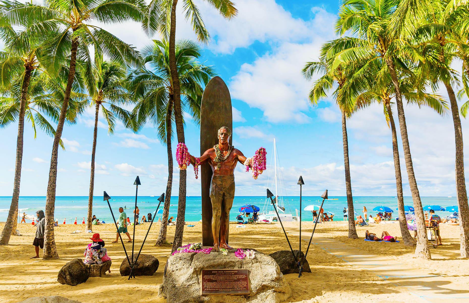 Duke Kahanamoku Statue, Oahu