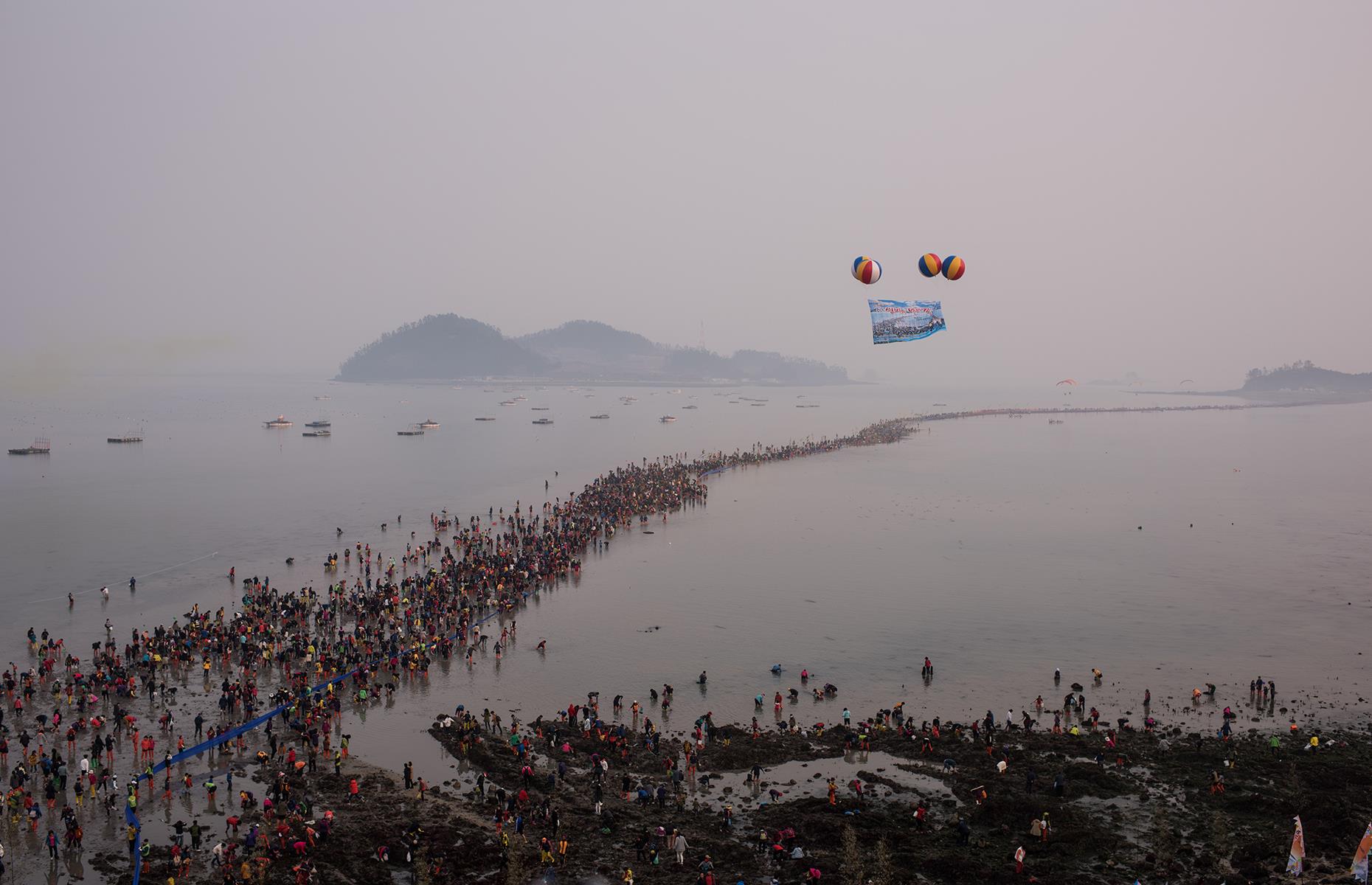 Jindo Sea parting, South Korea