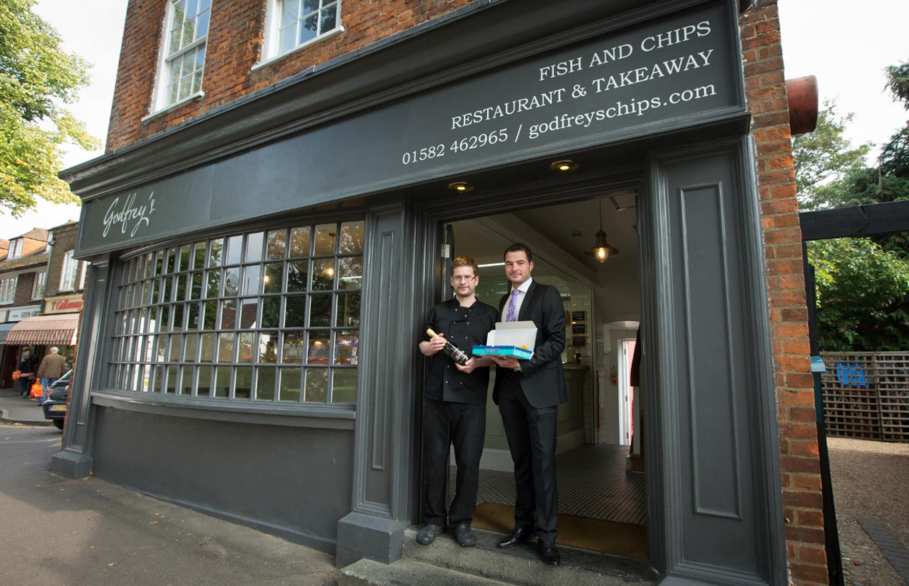 Best takeaway in Central & South England: Godfrey's Fish and Chips, Harpenden