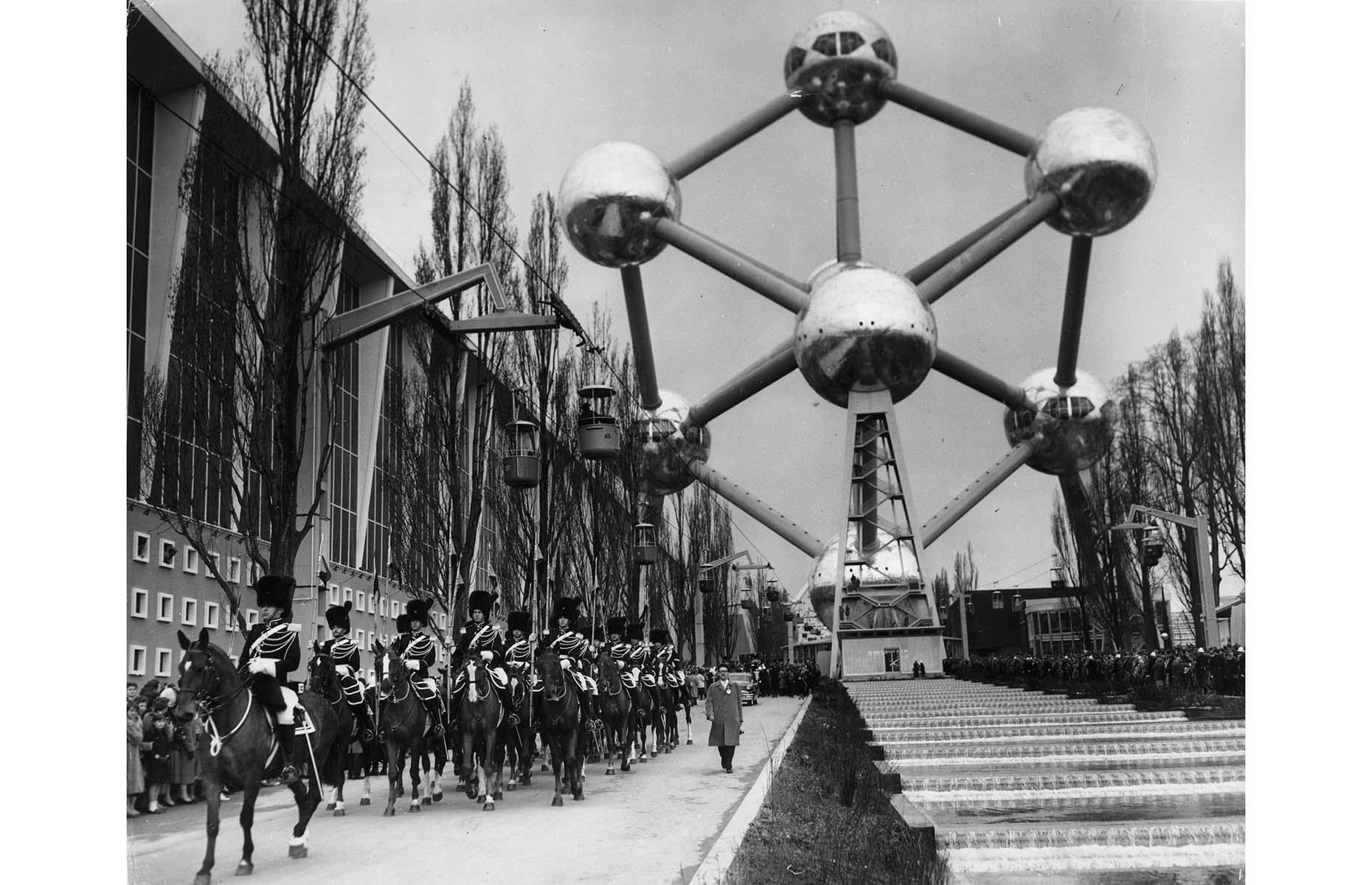 1958: The Atomium, Brussels, Belgium