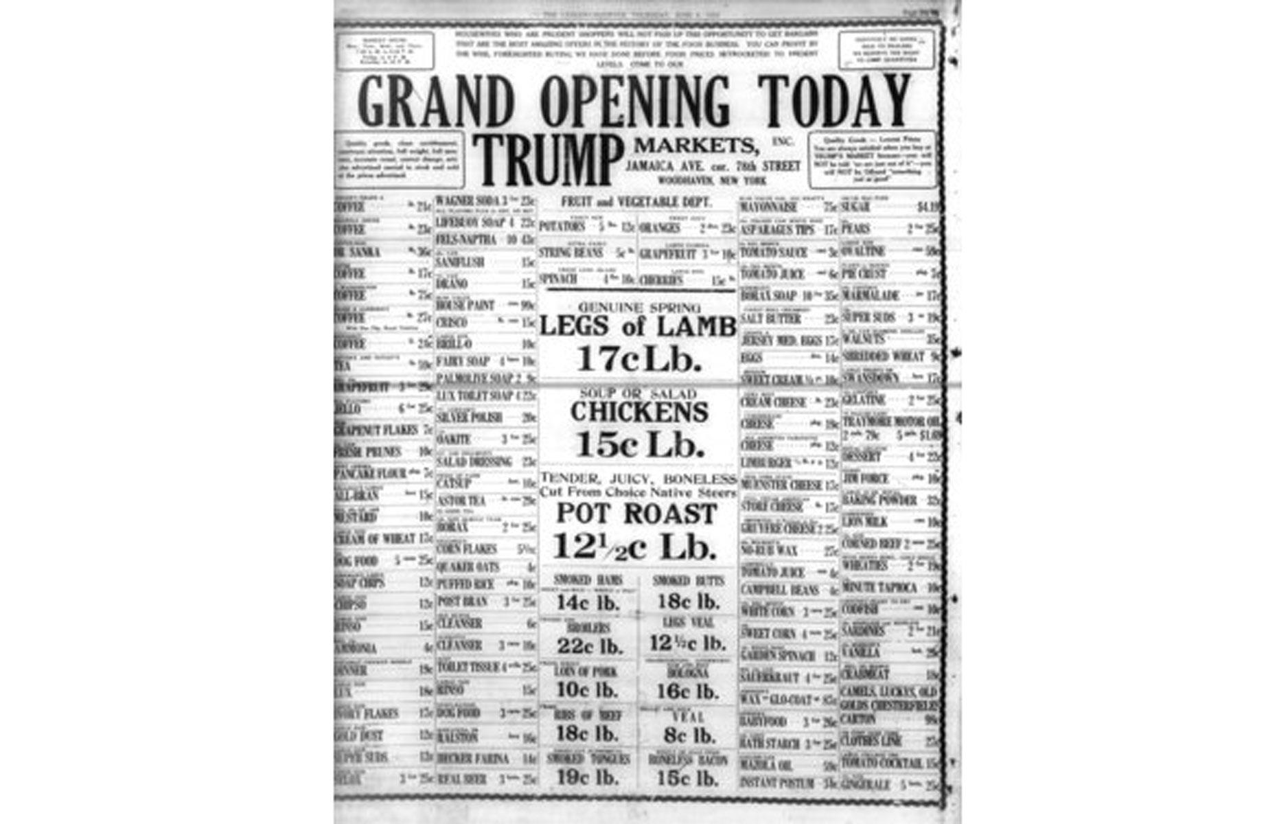 Fred Trump's pioneering supermarket 